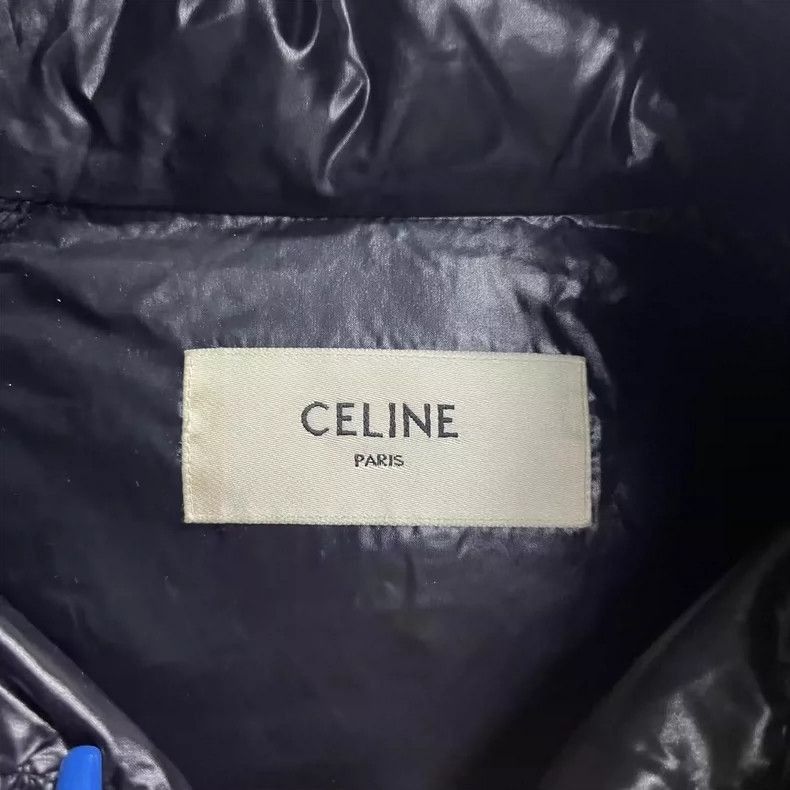 Celine Celine Black Logo Printed Down Jacket Size US L / EU 52-54 / 3 - 5 Thumbnail