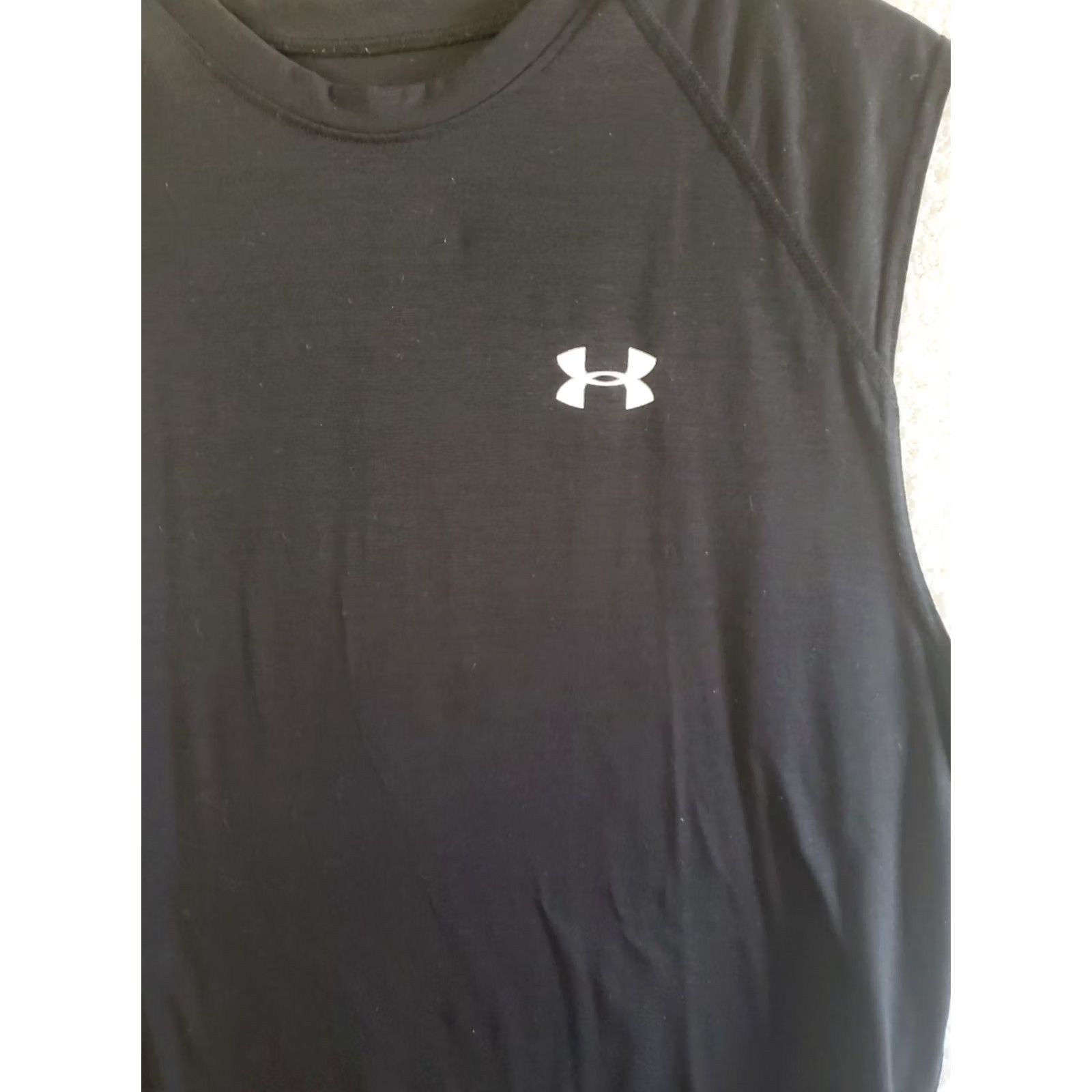 Under Armour VINTAGE? No. UNDER ARMOUR UA Heat Gear Loose Fit Sleeveless Tank Top Men's M Black Size US M / EU 48-50 / 2 - 5 Thumbnail