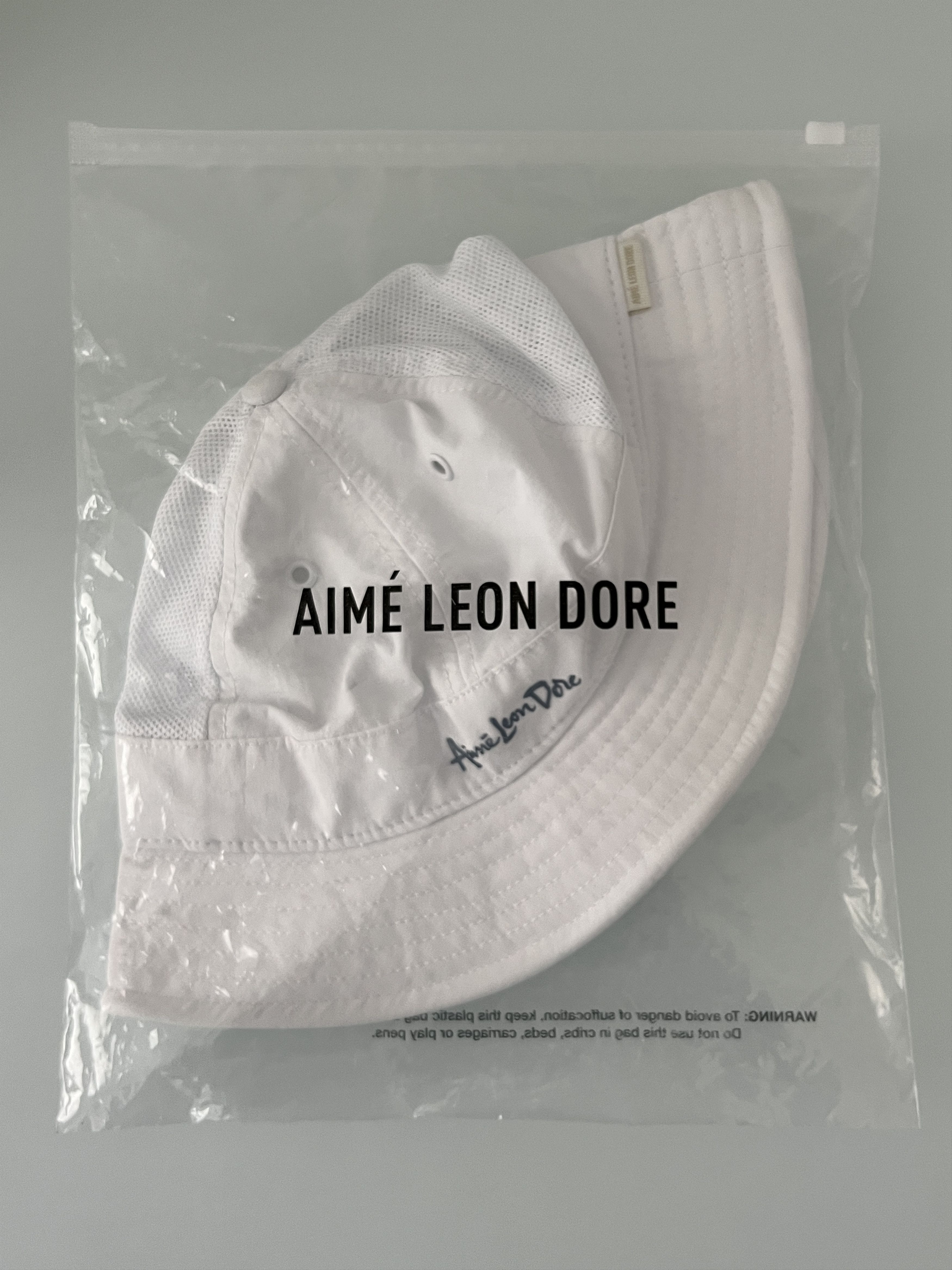 Aime Leon Dore Aime Leon Dore Bucket Hat (White) Size ONE SIZE - 9 Thumbnail