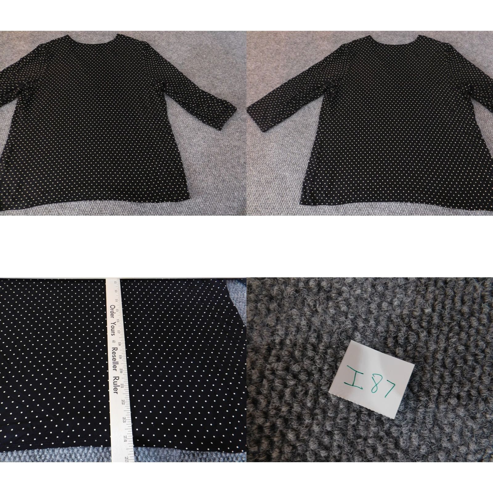 Vintage Chicos Blouse Size 3 black pullover womens dots stretch classic top Size XS / US 0-2 / IT 36-38 - 8 Thumbnail