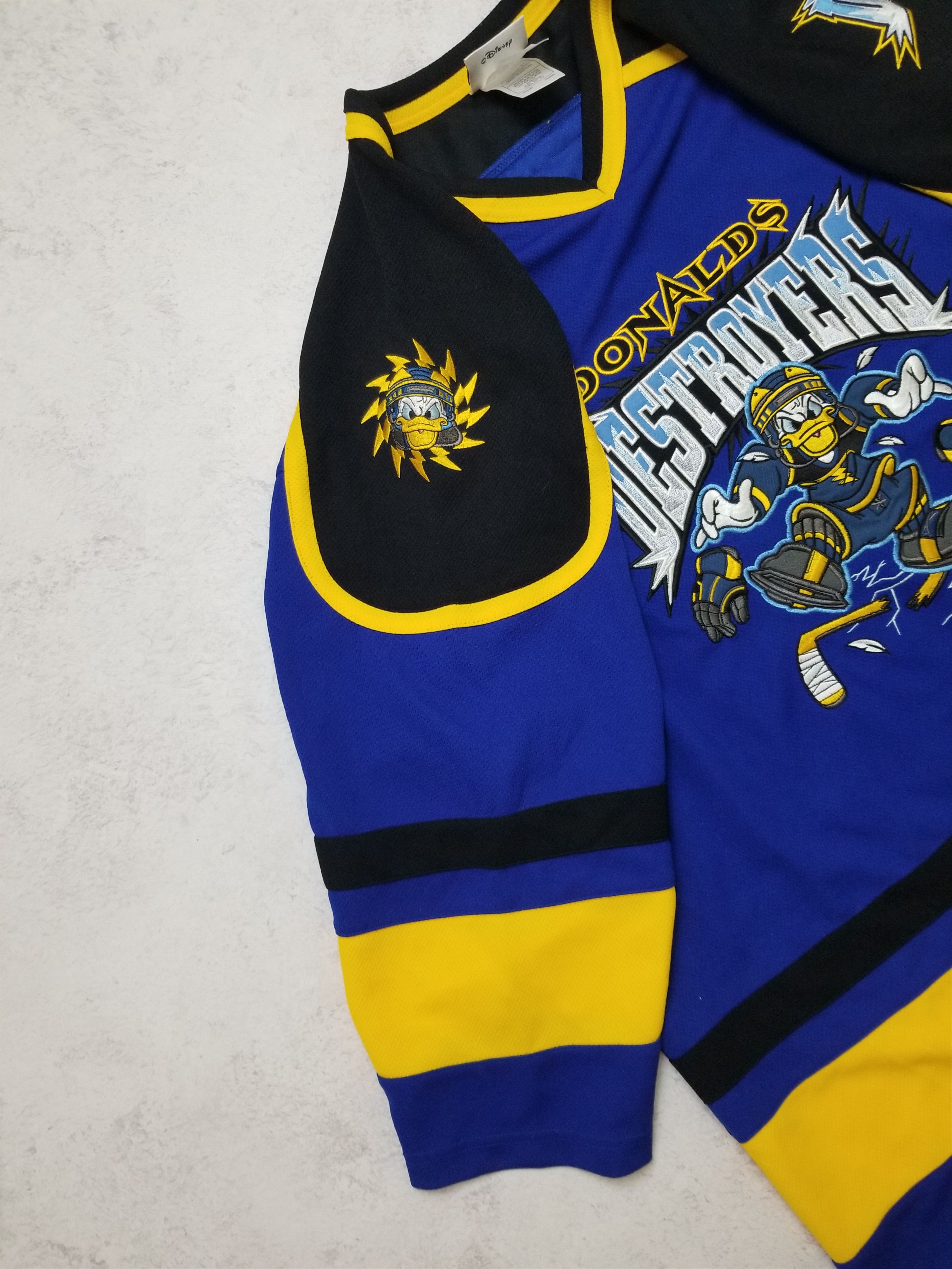 Disney Walt Disney World Kids Donald's Destroyers Hockey Jersey Size US L / EU 52-54 / 3 - 13 Thumbnail