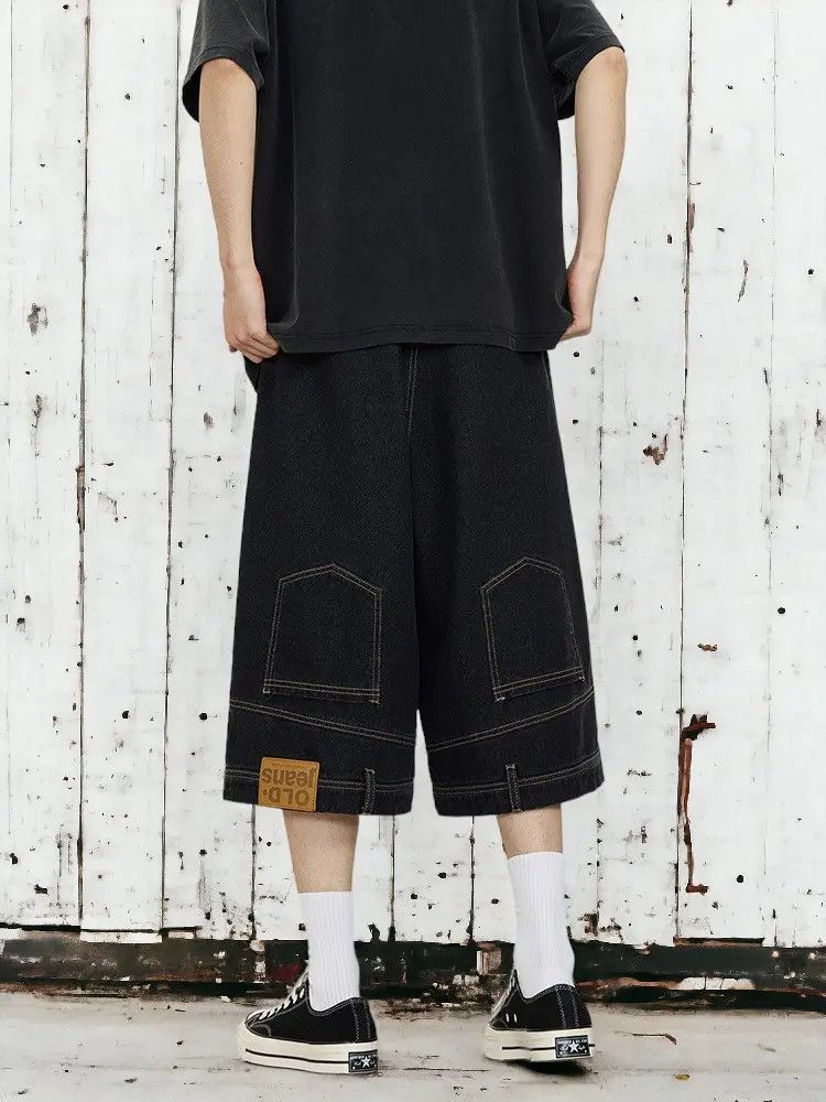 Japanese Brand × Jean Reversable Black Baggy Denim Jeans Size US 34 / EU 50 - 2 Thumbnail