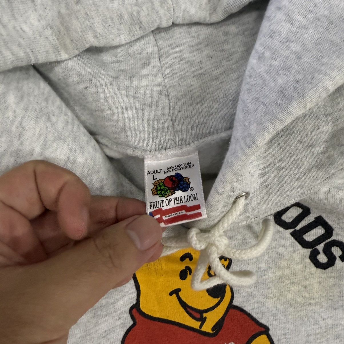 Disney × Fruit Of The Loom × Vintage Vintage 90’s Winnie The Pooh FDA Say No/Yes To Drugs Size US L / EU 52-54 / 3 - 6 Thumbnail
