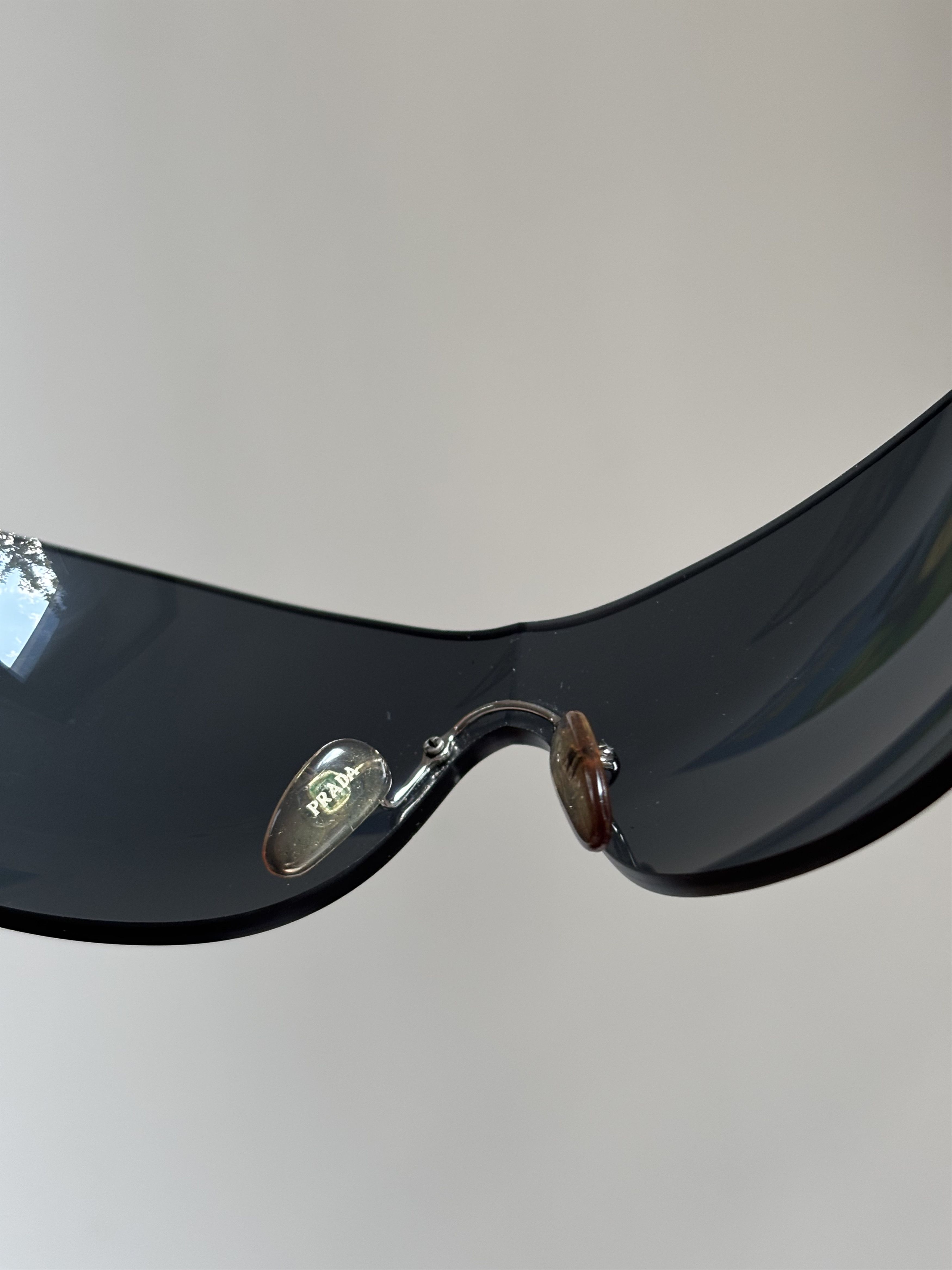 Prada Sunglasses Star 2004 Star White Ski Shield Mask Fire Size ONE SIZE - 9 Thumbnail
