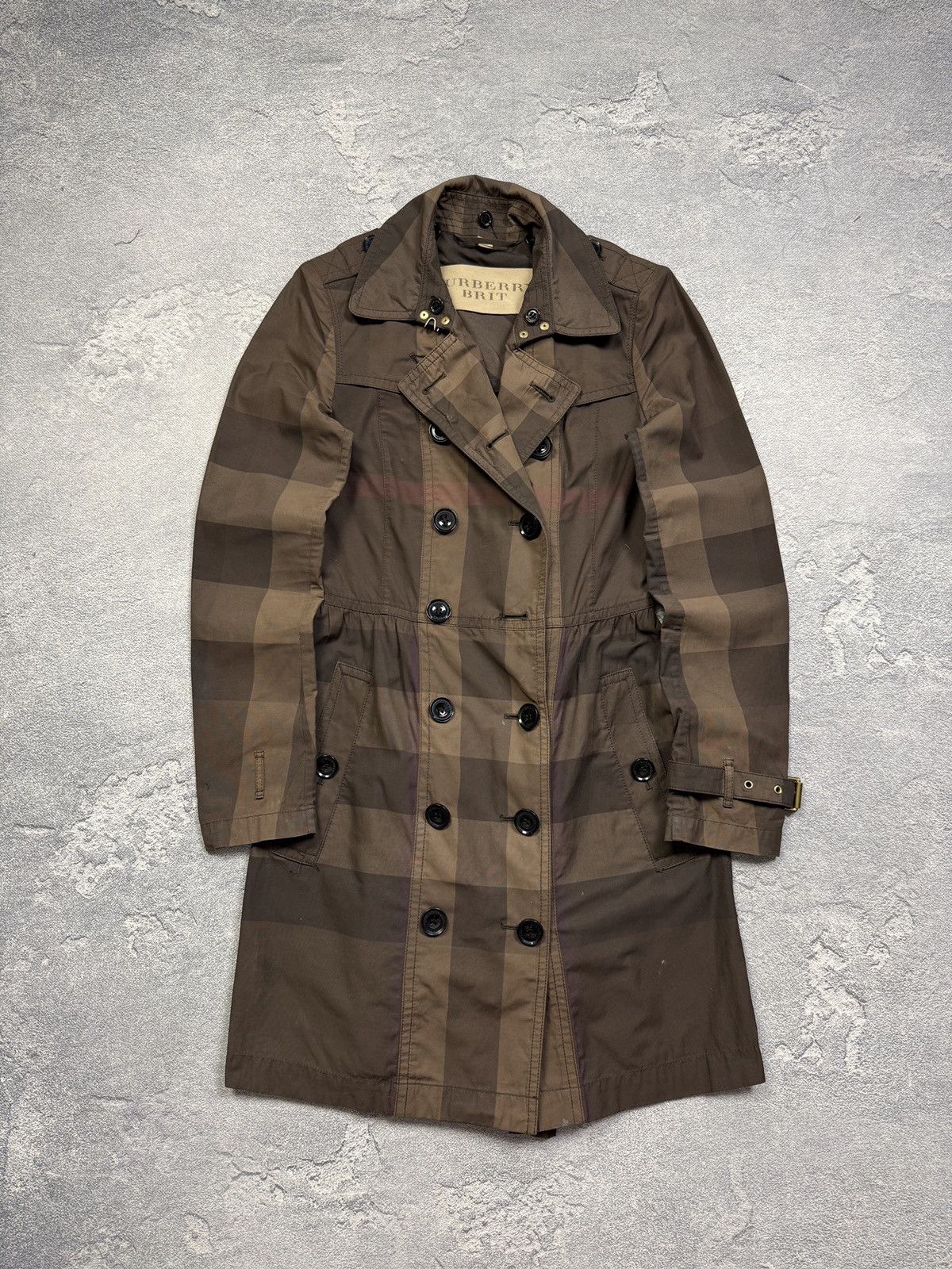 Burberry Burberry Brit Monogram Nova CheckWomans Trench Coat Size XS / US 0-2 / IT 36-38 - 1 Thumbnail