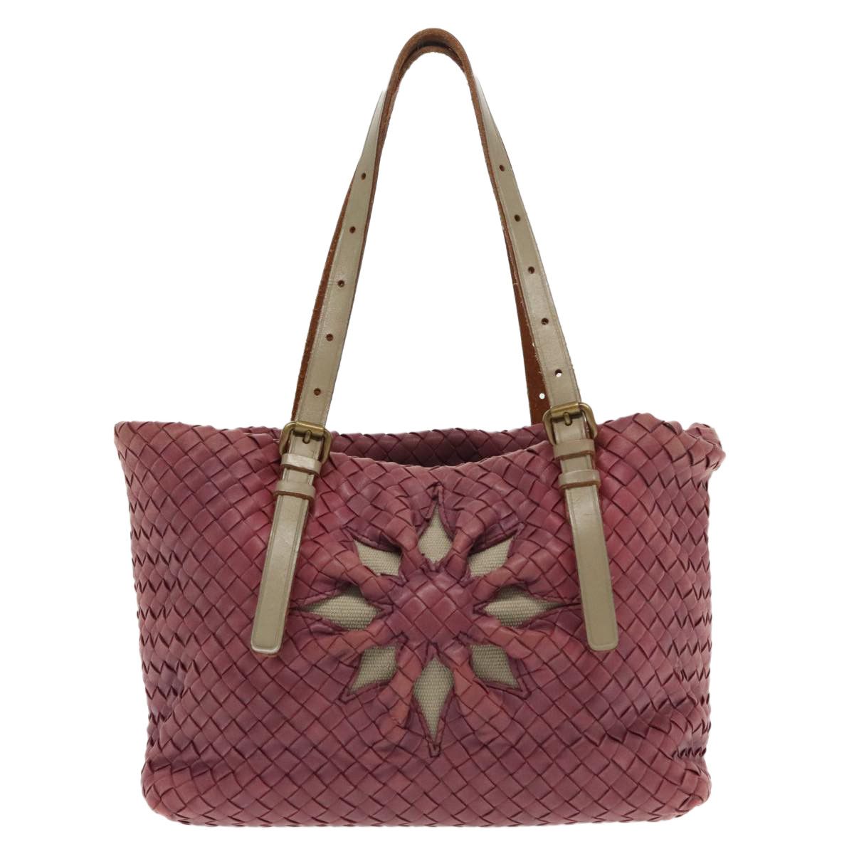 Bottega Veneta Intrecciato Purple Leather Tote Bag (Pre-Owned) Size ONE SIZE - 1 Thumbnail