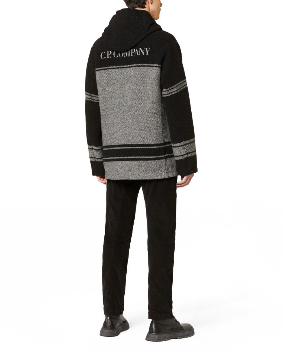 C.P. Company C.P. COMPANY Duffel Jacquard Striped Woolen Coat Size US M / EU 48-50 / 2 - 7 Thumbnail