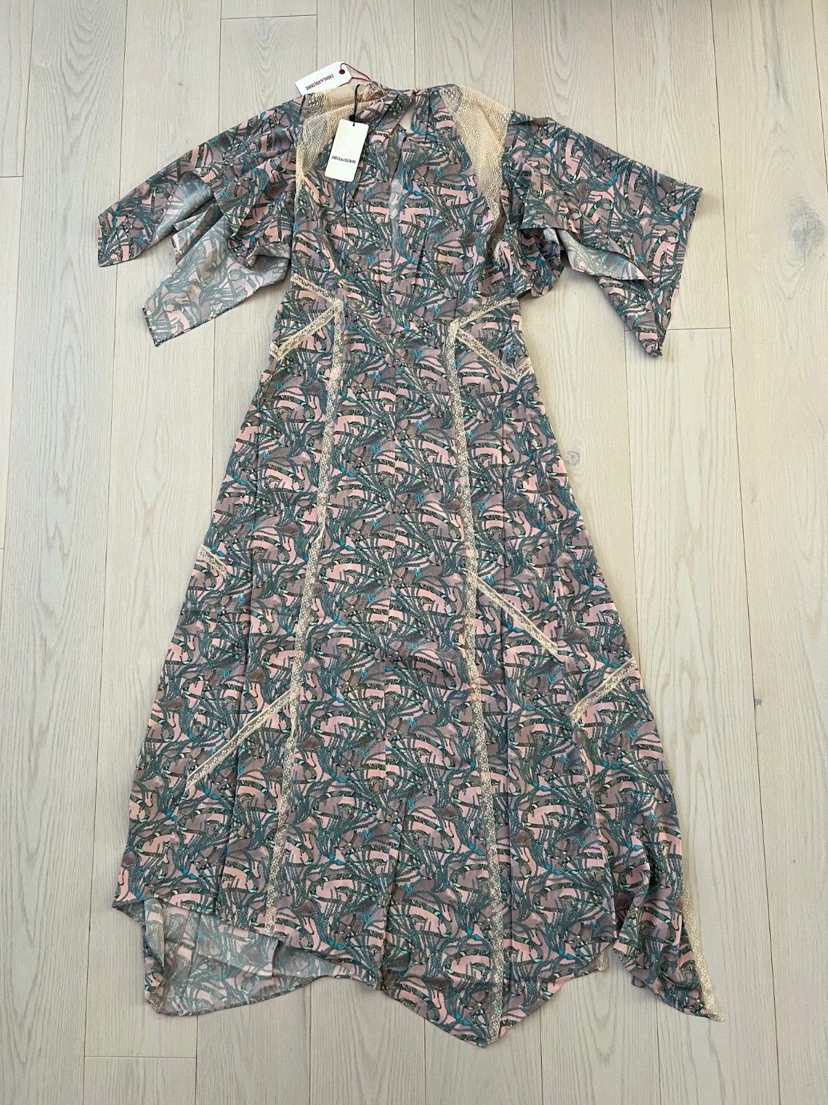 Zadig & Voltaire Zadig & Voltaire Rielle Snake Chaines Silk Blend Dress ( M ) Size M / US 6-8 / IT 42-44 - 4 Thumbnail