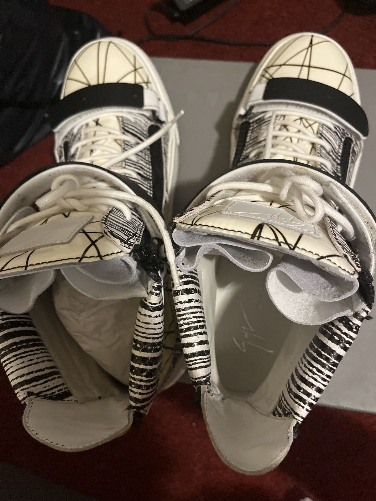 Giuseppe Zanotti Giusseppe Zanotti High Top Sneakers Size US 12 / EU 45 - 6 Thumbnail