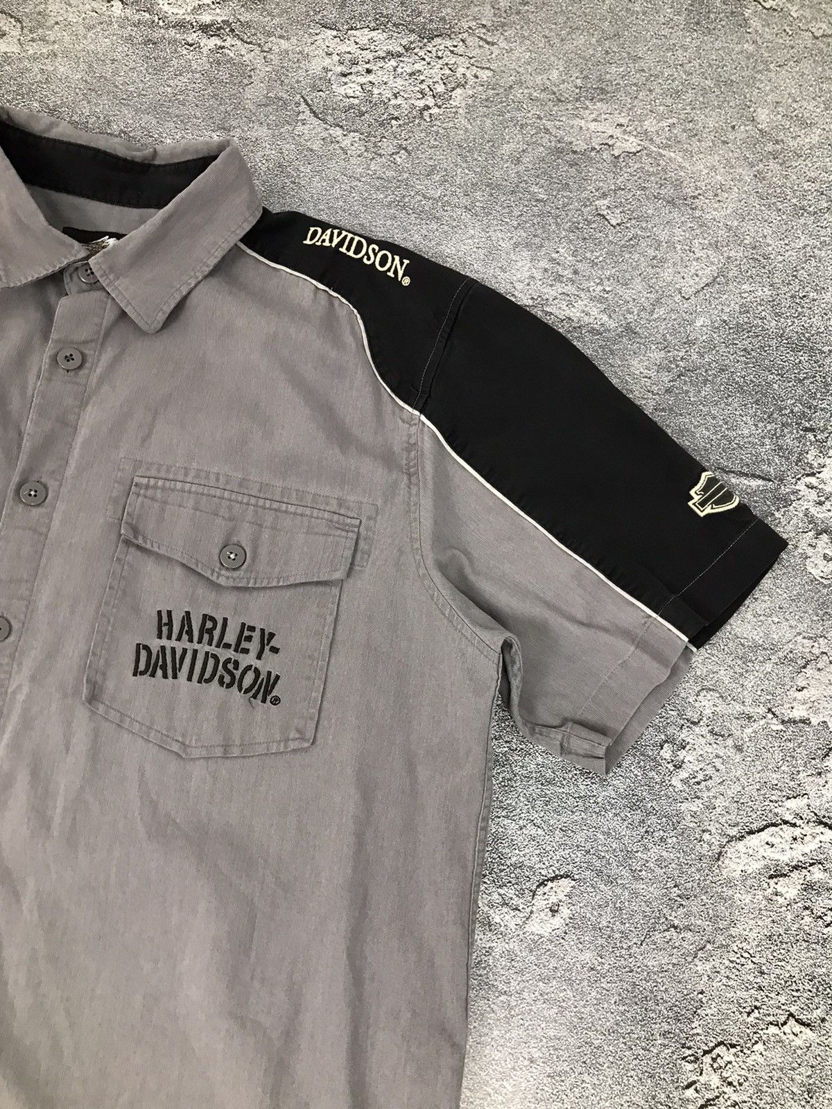 Harley Davidson × Vintage Harley Davidson Short Sleeve Pop Shirt,Activewear,Biker Size US XL / EU 56 / 4 - 5 Thumbnail