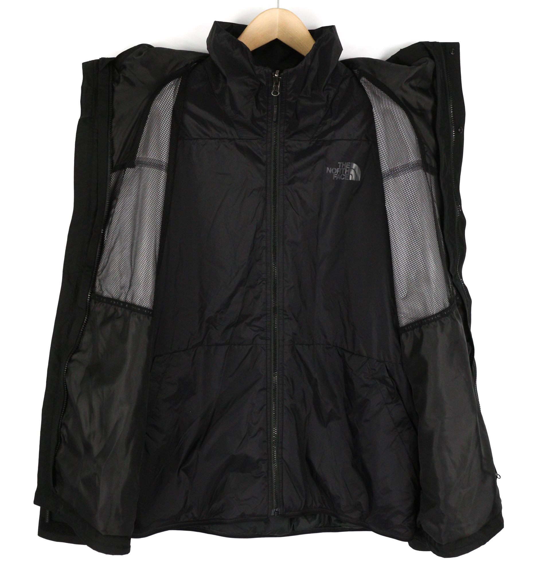 The North Face XL Black Hooded Removable Lining Dryvent 81672 Size US XL / EU 56 / 4 - 5 Thumbnail