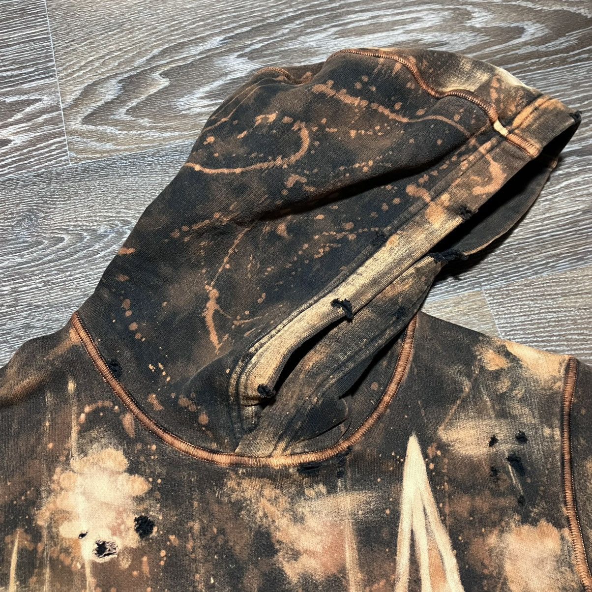 Stone Island Custom🔥 STONE ISLAND Junior Wind Rose Logo Distressed Hoodie Size US S / EU 44-46 / 1 - 13 Thumbnail