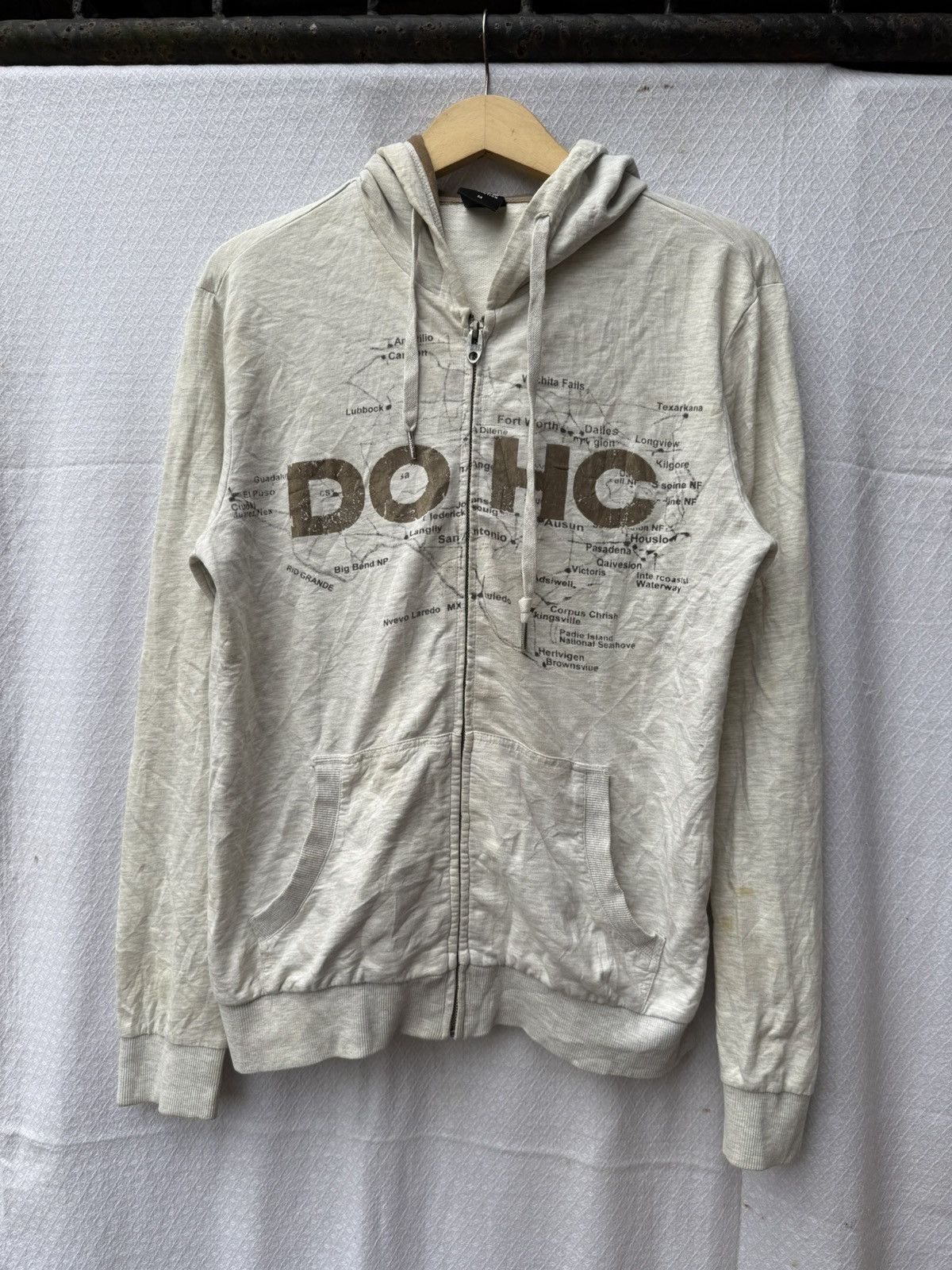 Japanese Brand DOHC REVOLUTION POEM GRAPHIC ZIPPER HOODIE Size US L / EU 52-54 / 3 - 4 Thumbnail