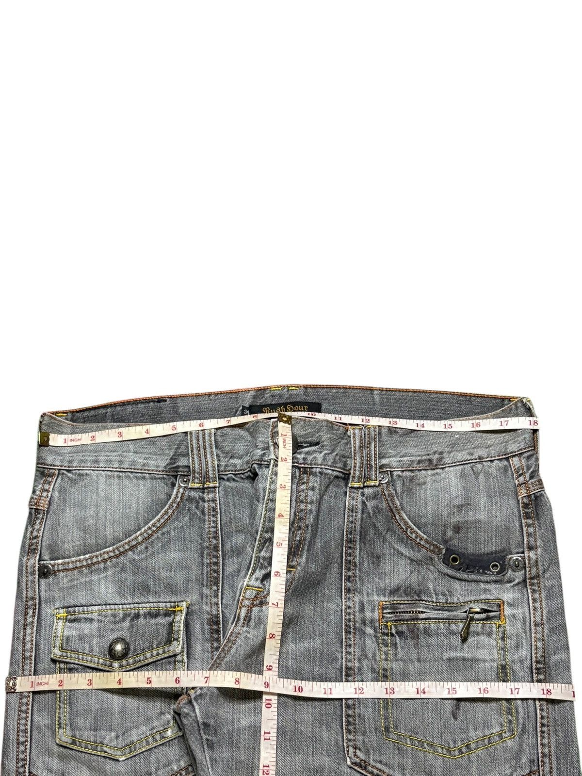 Japanese Brand Vintage Japanese Brand Bush Pant Faded Wash Loose Jeans Size US 36 / EU 52 - 13 Thumbnail