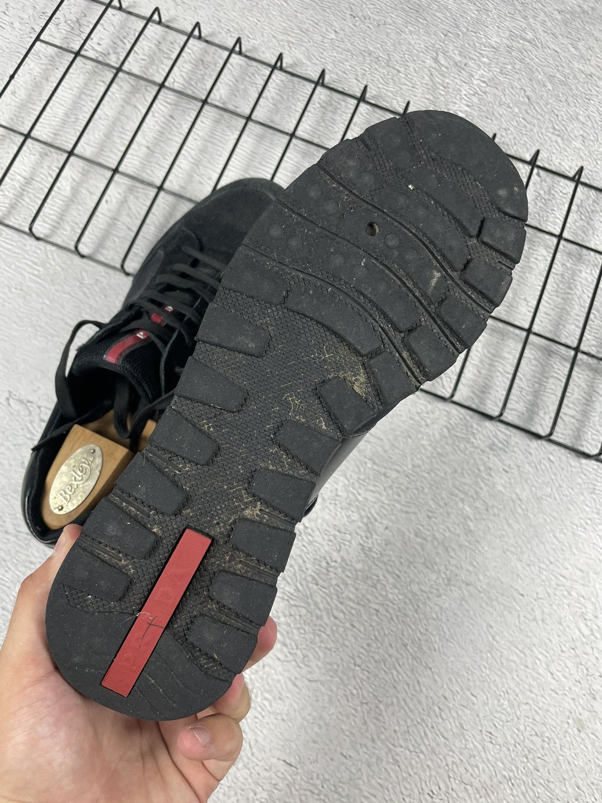 Prada × Vintage Prada Match Race Sneakers 44 Black Suede Shoes Size US 10.5 / EU 43-44 - 5 Thumbnail
