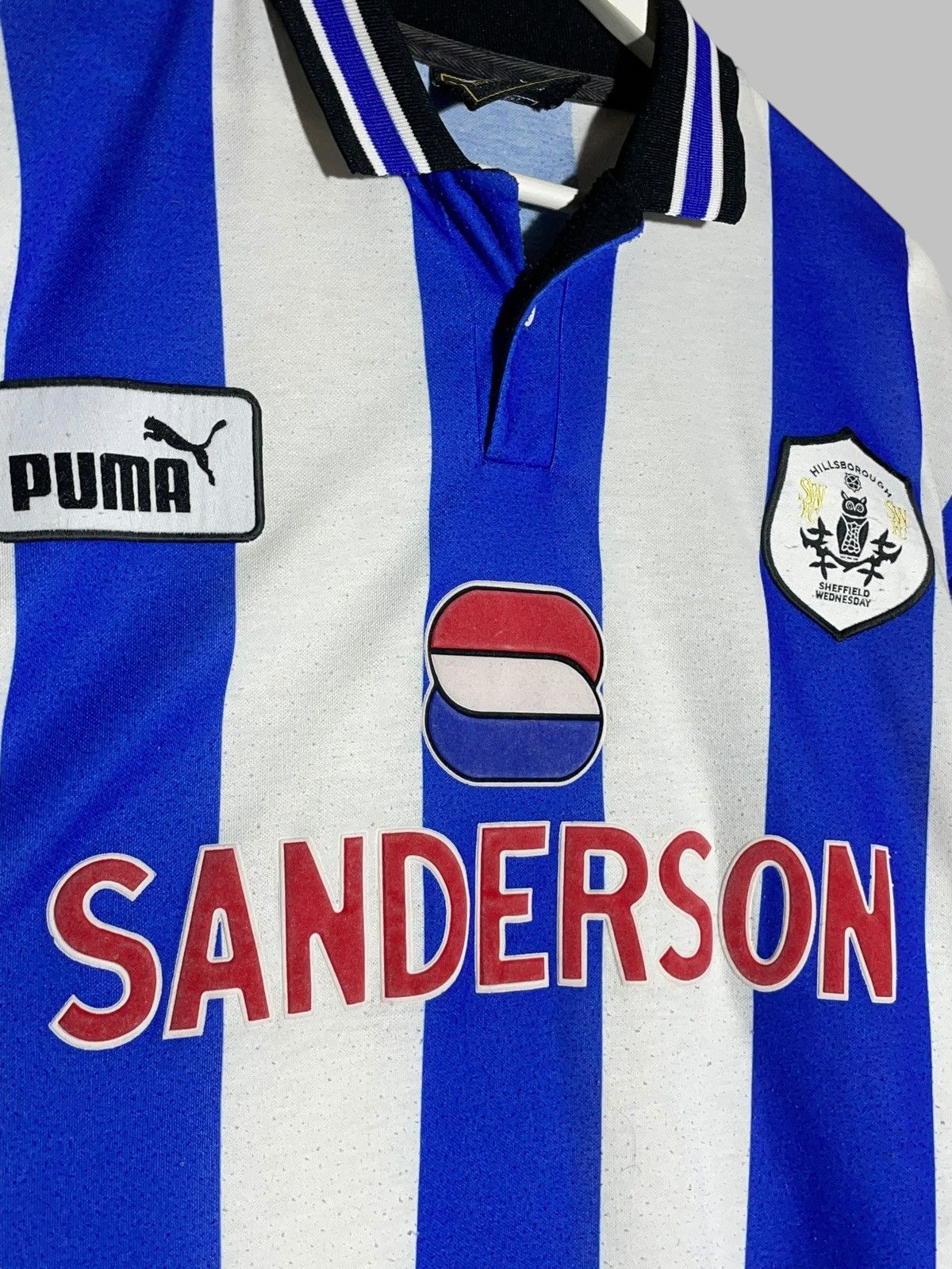 Puma × Vintage Sheffield Wednesday Puma 1997/98 Vintage Home Football Shirt Size US L / EU 52-54 / 3 - 4 Thumbnail