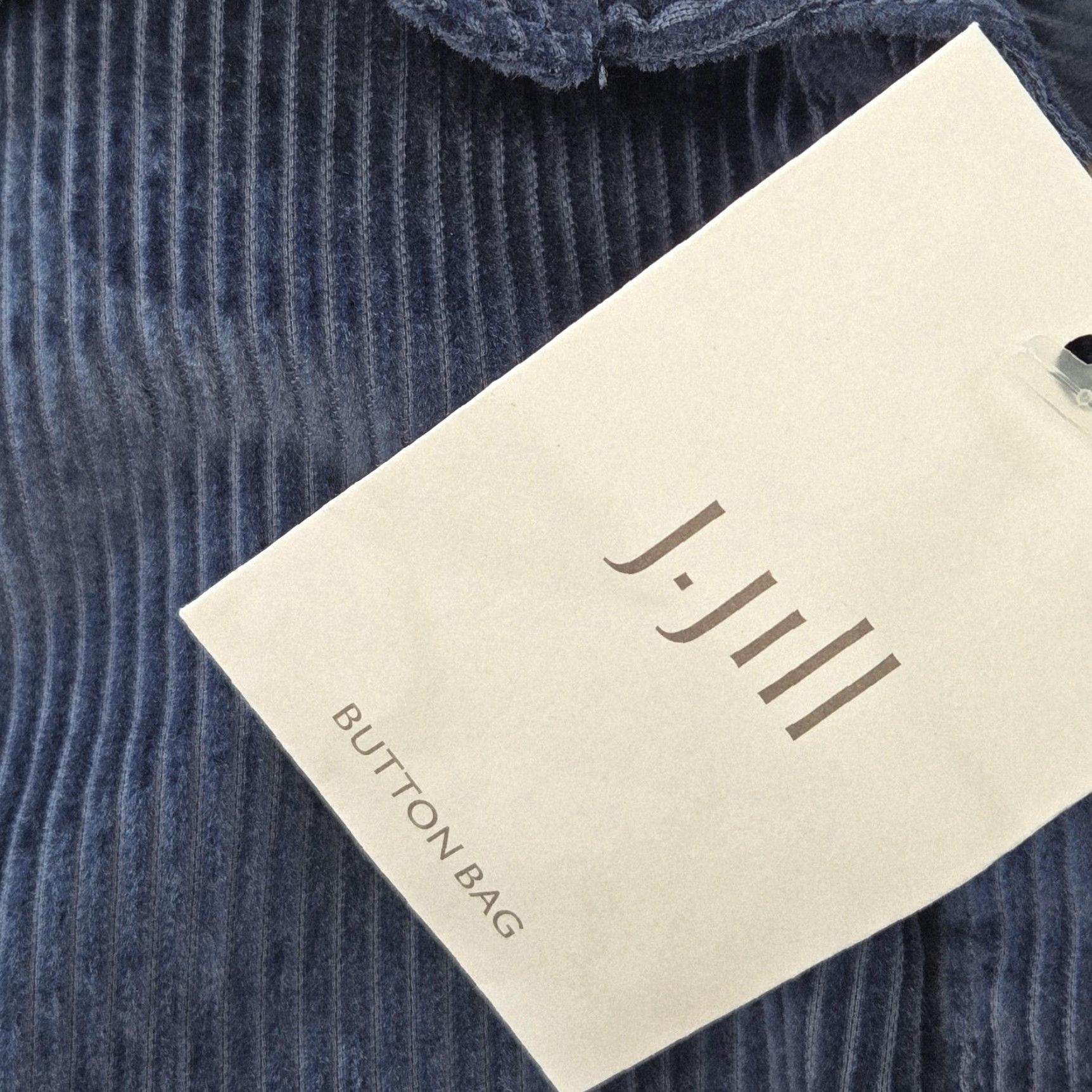 J. Jill J. Jill Blouse Womens L Blue Tunic Collared Long Sleeve Corduroy Pullover Size L / US 10 / IT 46 - 6 Thumbnail