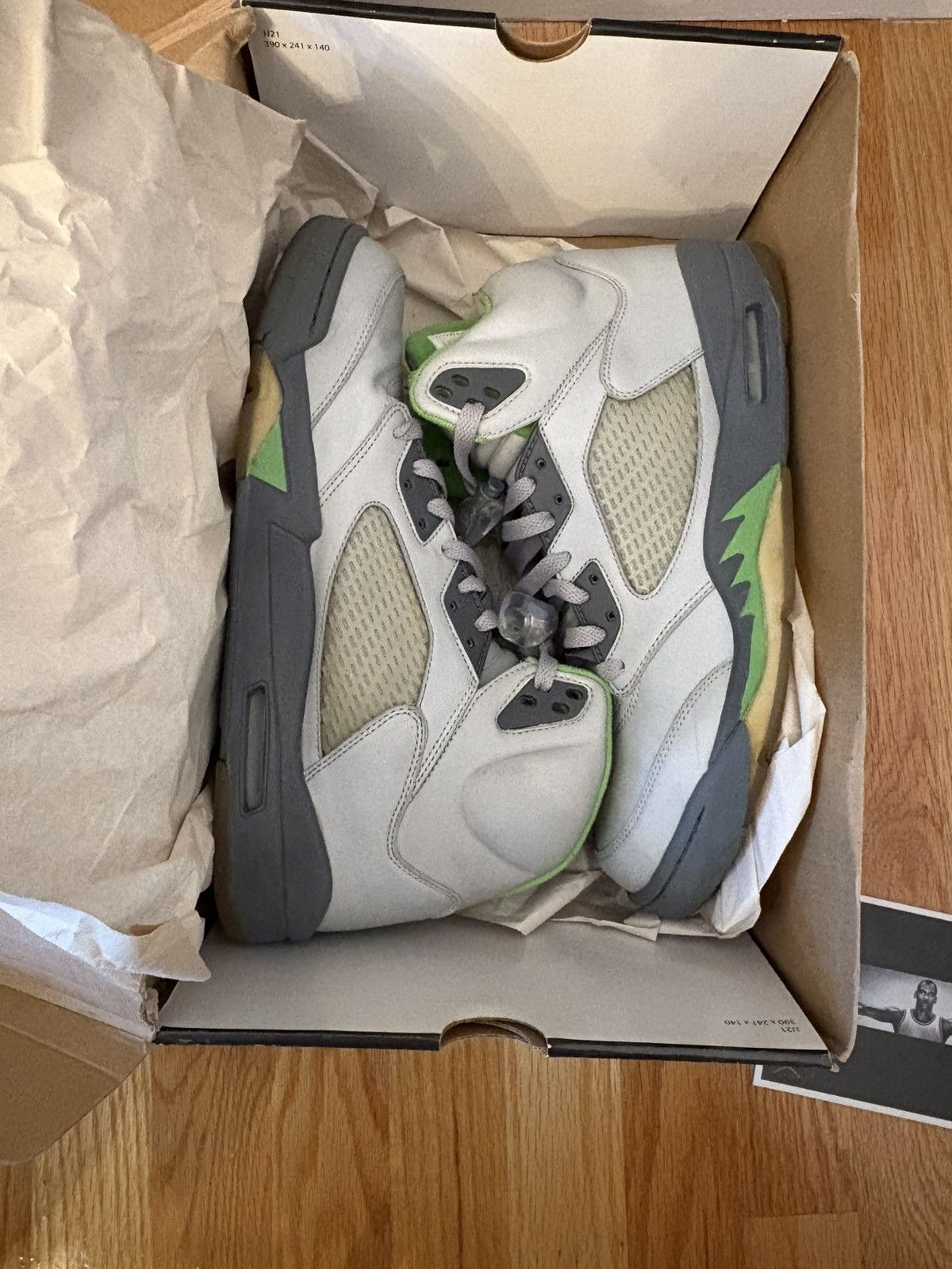 Nike Nike Air Jordan 5 V Green Bean 2006 136027-031 Men Size 12 Size US 12 / EU 45 - 3 Thumbnail