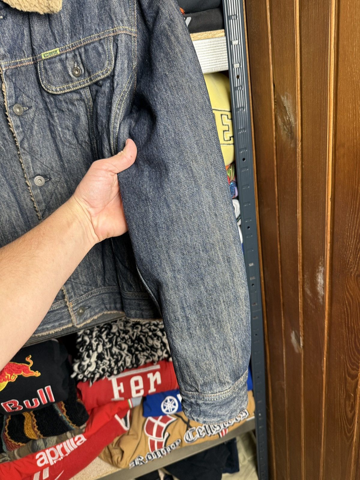 Diesel Diesel Denim Sherpa Jacket Jeans Avant-Garde Japan Size US L / EU 52-54 / 3 - 7 Thumbnail