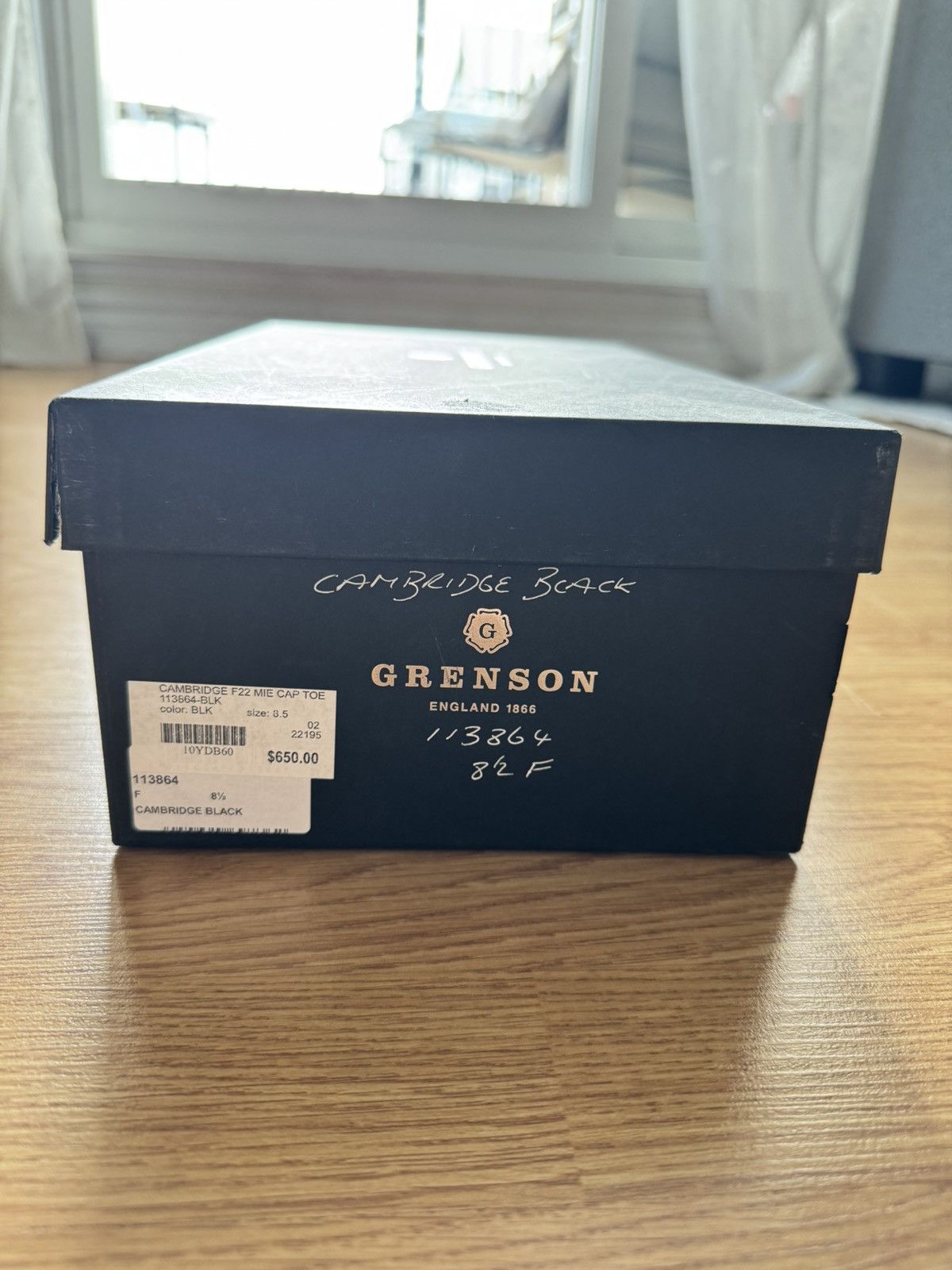 Grenson Grenson Cambridge - Black Cap toe Oxford -8.5uk(9.5us) Size US 8.5 / EU 41-42 - 11 Thumbnail