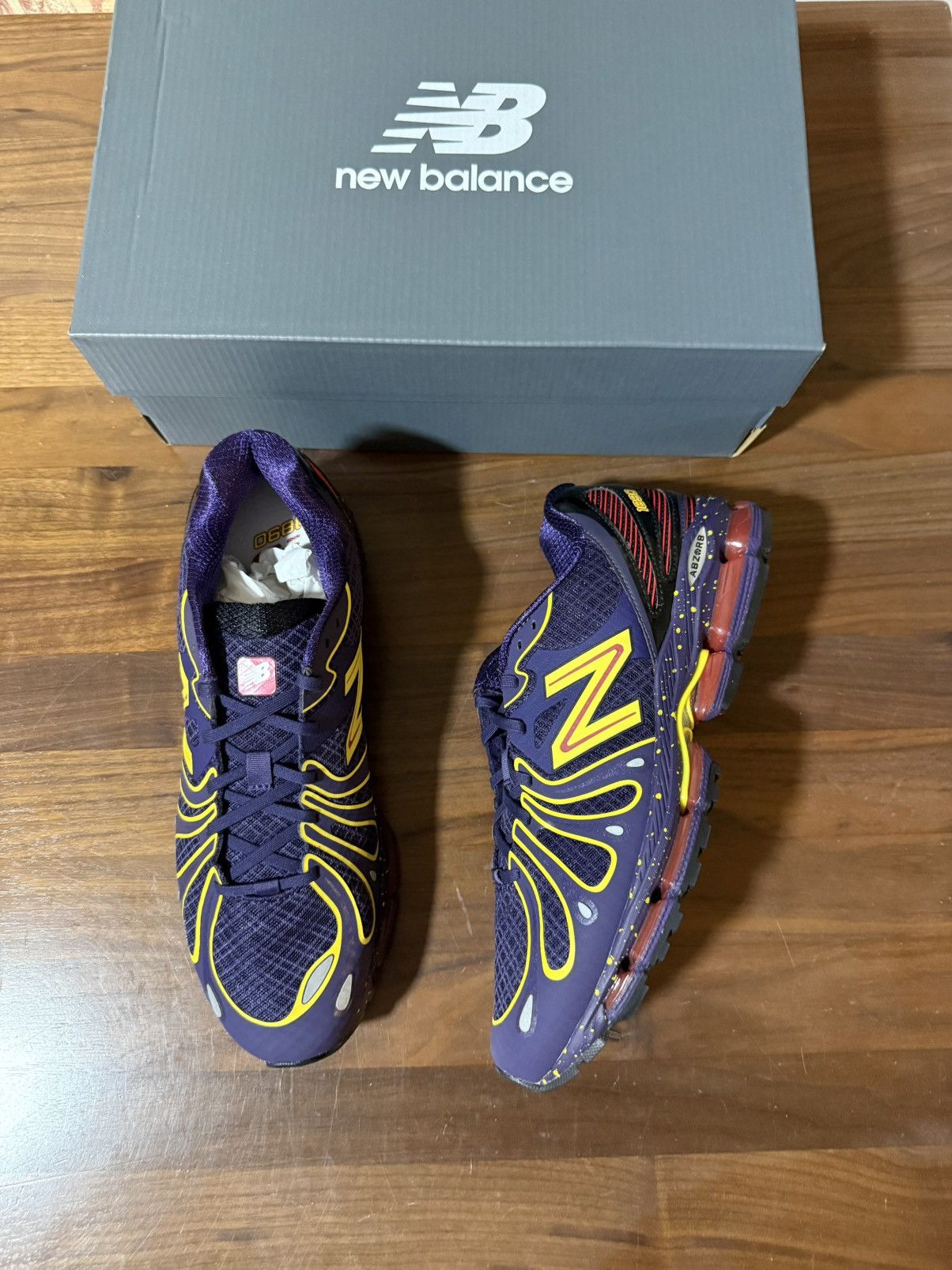 New Balance NEW BALANCE 1890 'Boysenberry with punch yellow' Size 11 Size US 11 / EU 44 - 1 Thumbnail