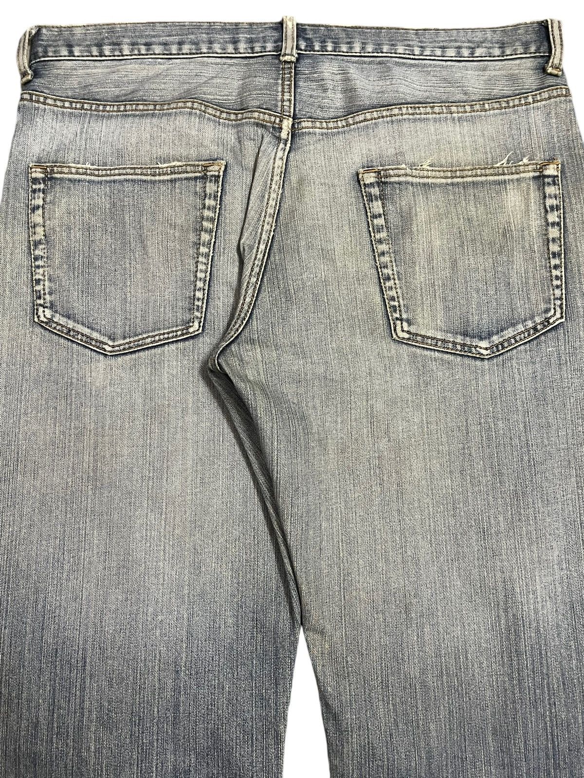 Jun Takahashi Vintage Japanese Brand Blue Wash Distress Loose Jeans Size US 36 / EU 52 - 6 Thumbnail