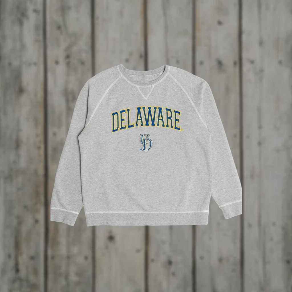 Vintage VINTAGE Delaware University of Delaware College Sweatshirt XX-Large Grey 2000s Mens Size US XXL / EU 58 / 5 - 1 Thumbnail