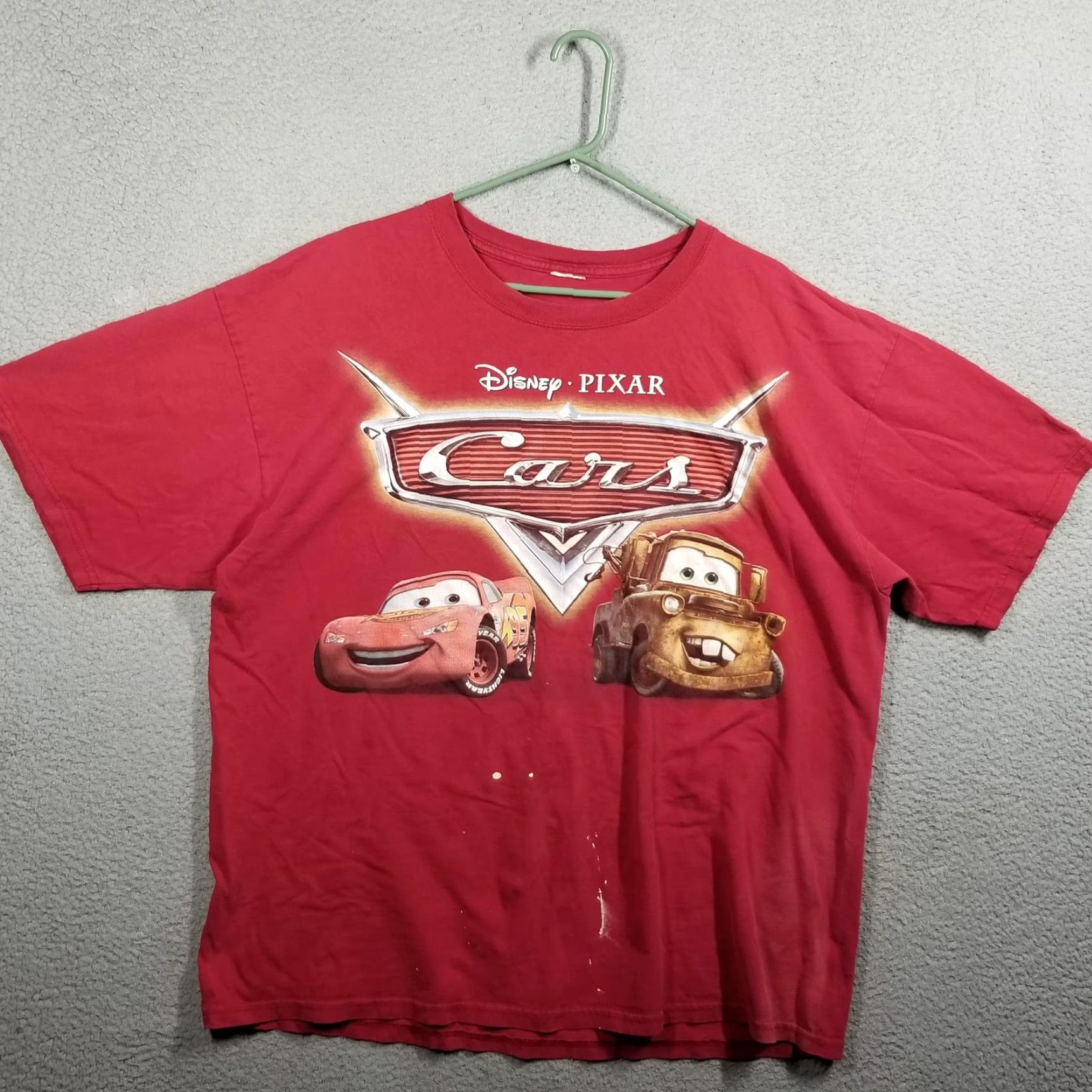 Disney VINTAGE Disney Pixar Cars T-Shirt Mens 2XL Red Lightning McQueen Mater Graphic Print Crew Neck Short Sleeve Toys & Games Size US XXL / EU 58 / 5 - 2 Thumbnail