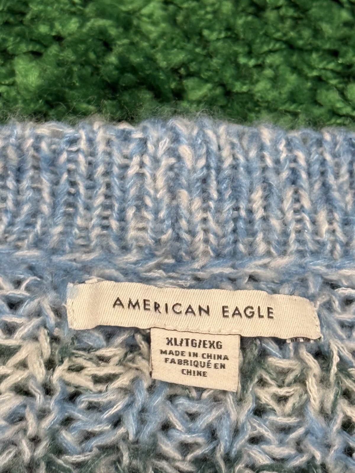 American Eagle Outfitters American Eagle Outfitters Blue Knit Yarn Sweater XL Size US XL / EU 56 / 4 - 2 Thumbnail