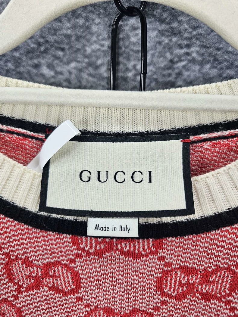 Gucci GucciFull printed round-neck knitted short sleeves 2503-Nex Size M / US 6-8 / IT 42-44 - 7 Thumbnail