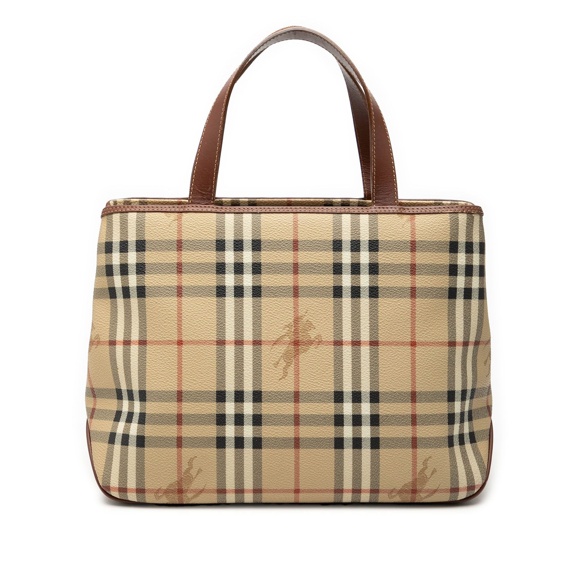 Burberry Haymarket Check Coated Canvas Tote Size ONE SIZE - 1 Thumbnail