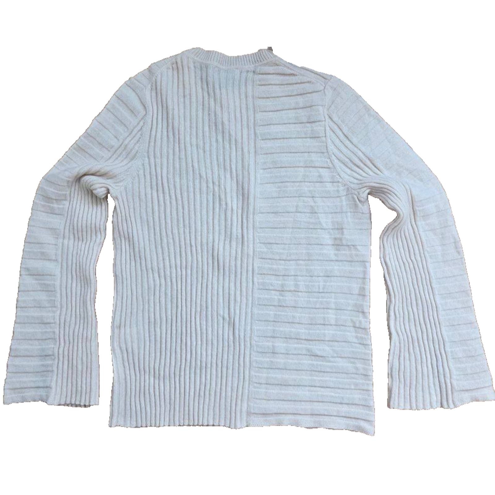 Equipment Equipment Emmaline Wool Cashmere Cream Sweater XL A001095 Size XL / US 12-14 / IT 48-50 - 3 Thumbnail