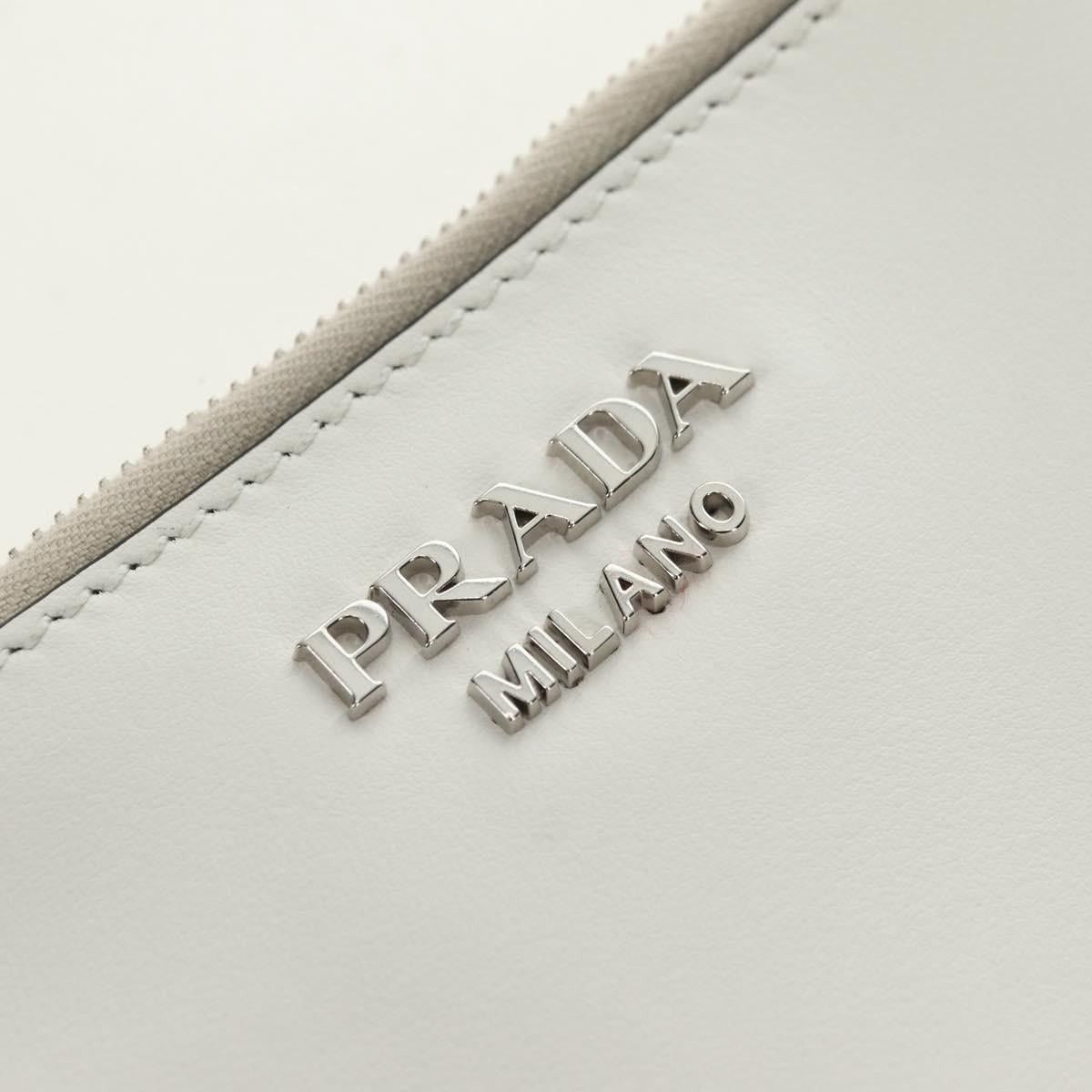 Prada Prada Saffiano Galleria Shoulder Bag White Size ONE SIZE - 4 Thumbnail