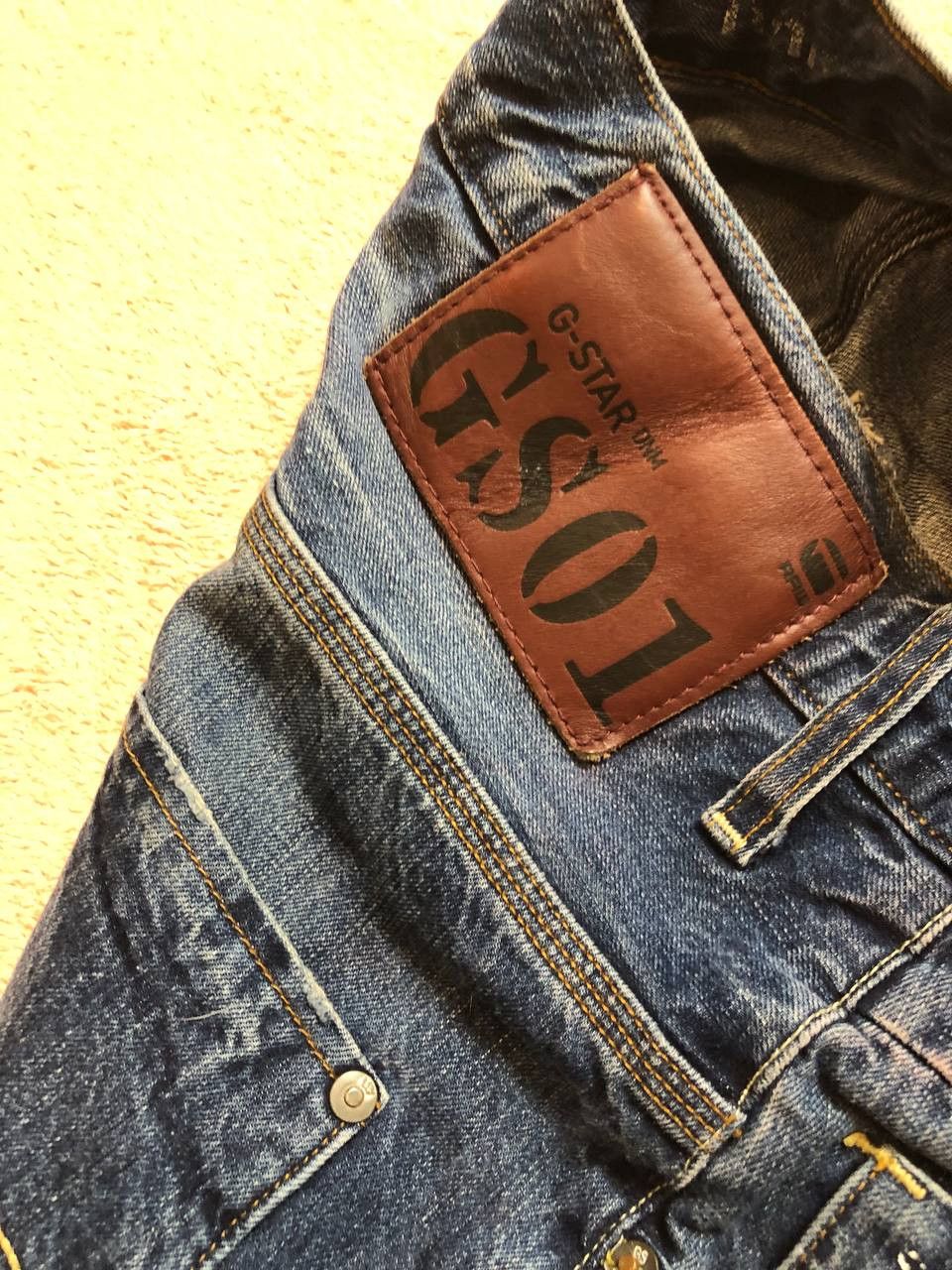 G-Star STREETWEAR G STAR Vintage Wash Jeans Regular Fit Size US 30 / EU 46 - 5 Thumbnail