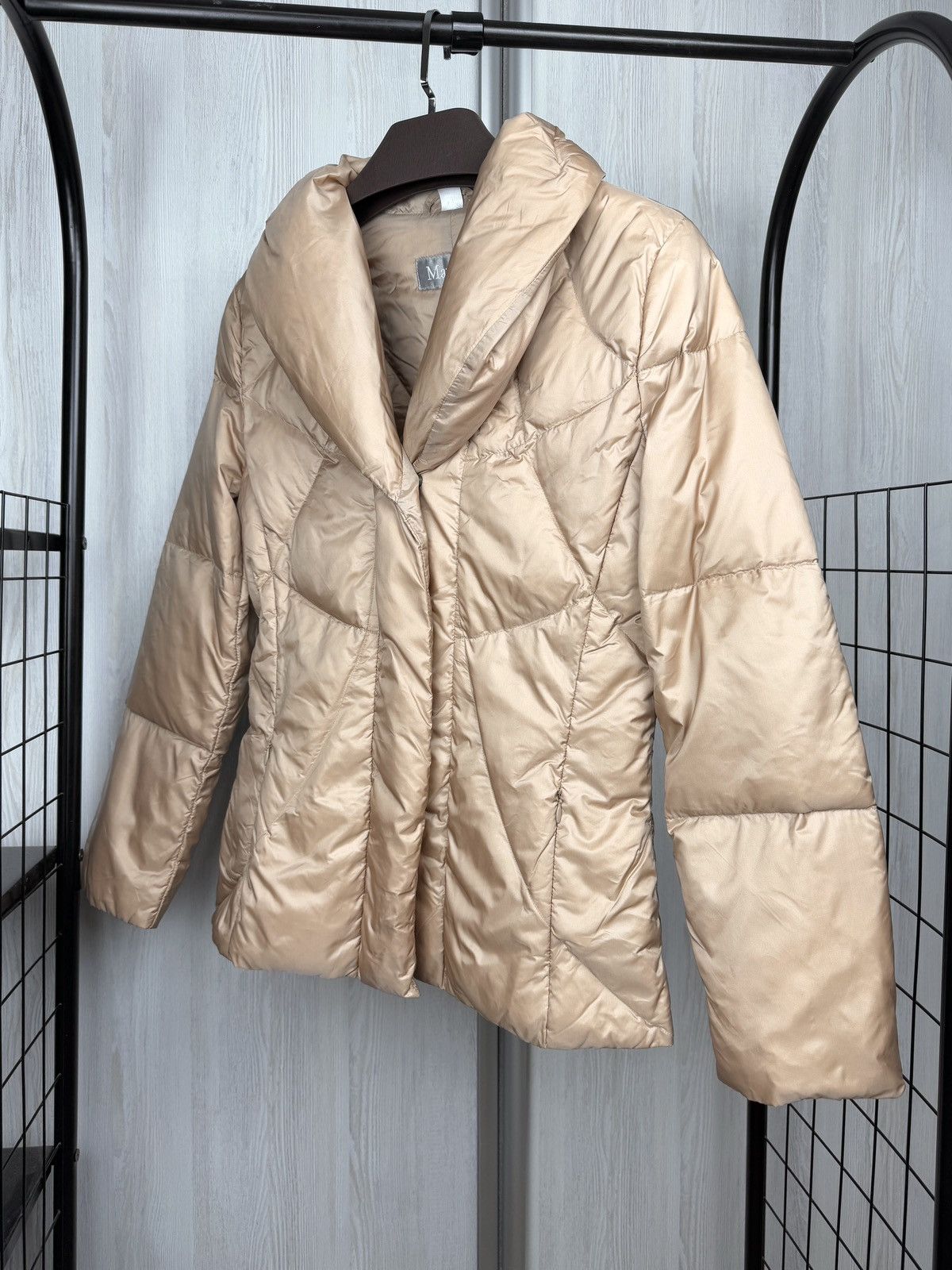 Max Mara Max Mara Down Nylon Puffer Beige Quilted Short Slim Fit Size M / US 6-8 / IT 42-44 - 5 Thumbnail