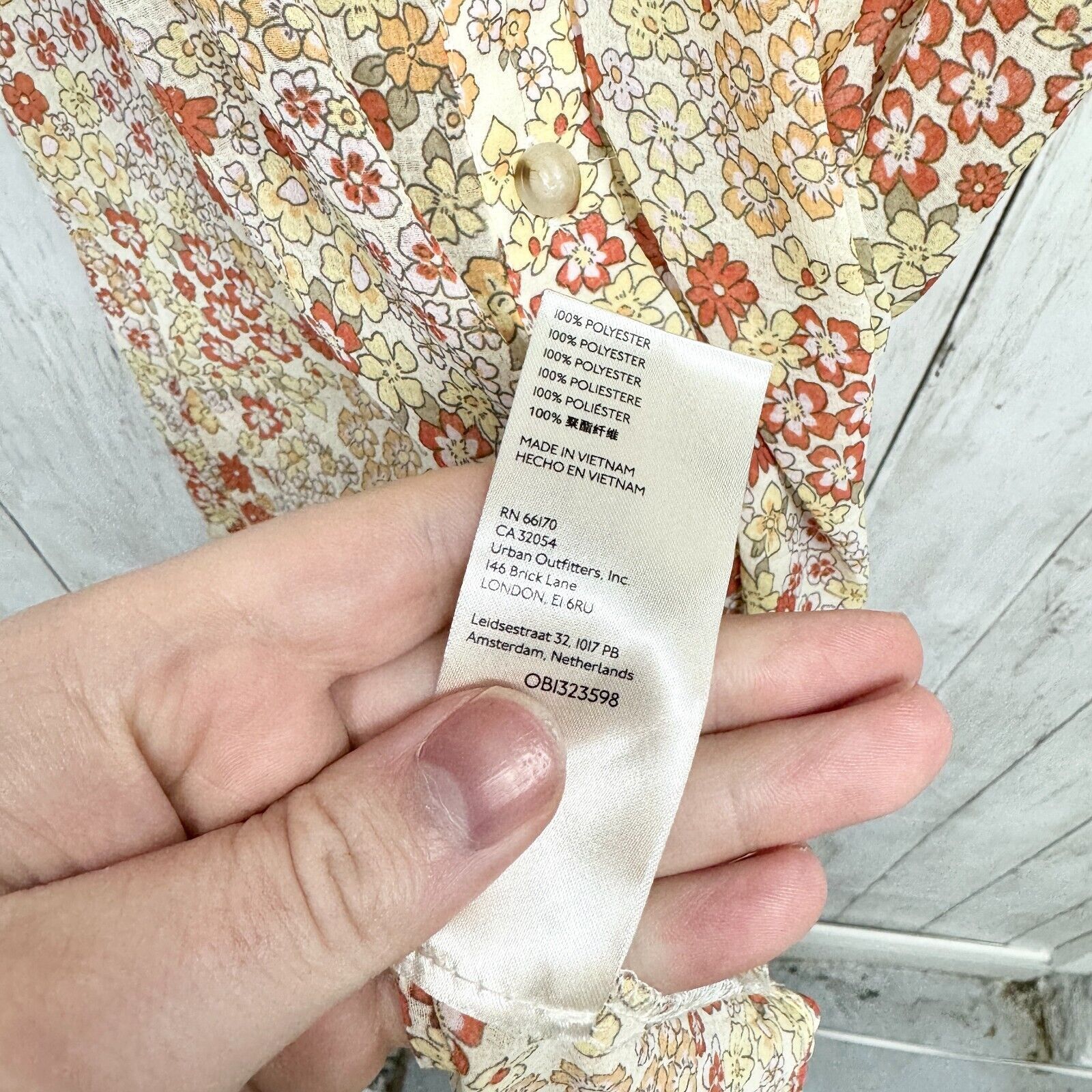 Free People Free People Dress S Bonnie Mini Tea Combo Puff Sleeve Button Size S / US 4 / IT 40 - 5 Thumbnail
