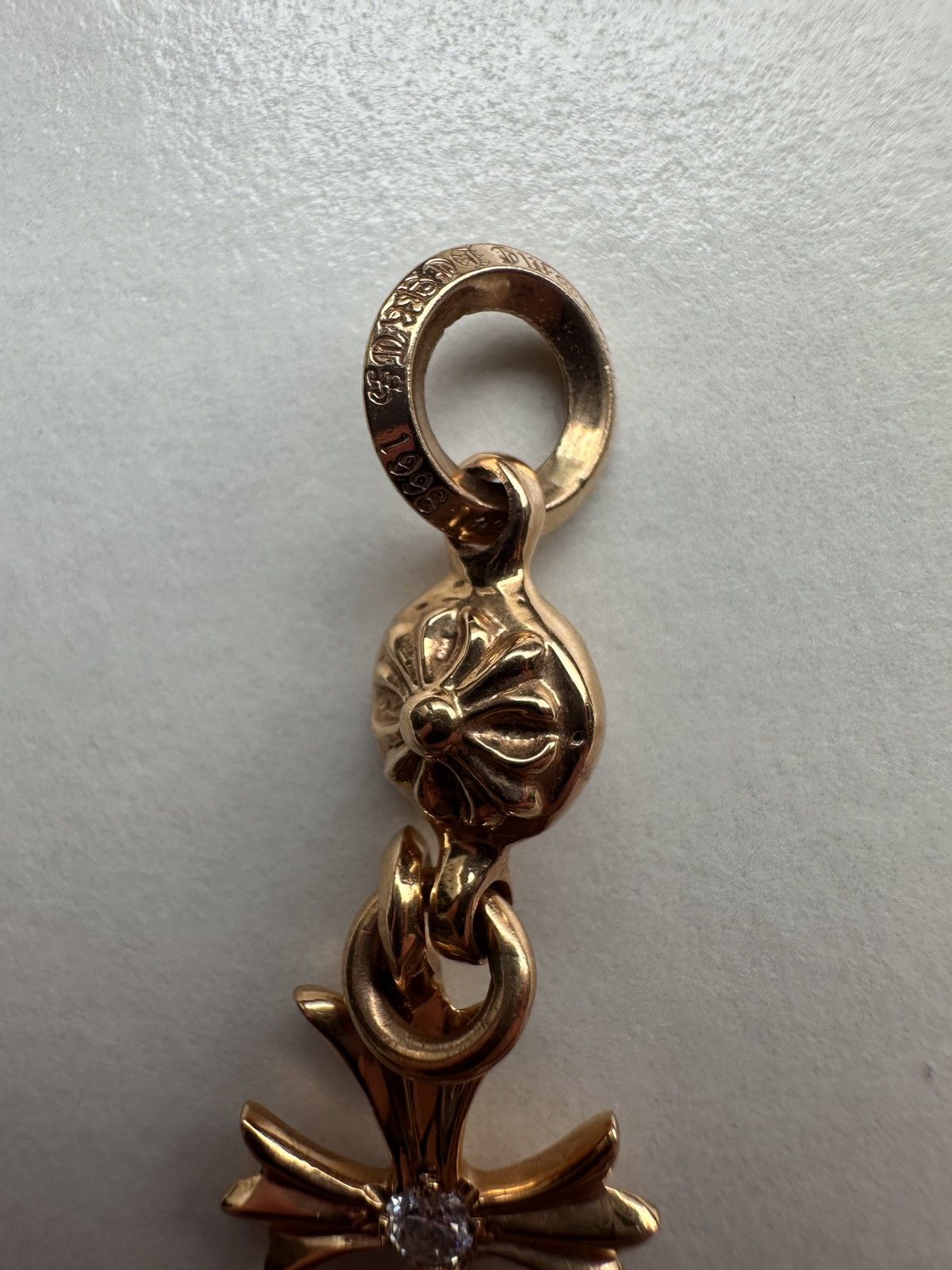 Chrome Hearts Chrome hearts 22k tiny cross pendent Size ONE SIZE - 6 Thumbnail