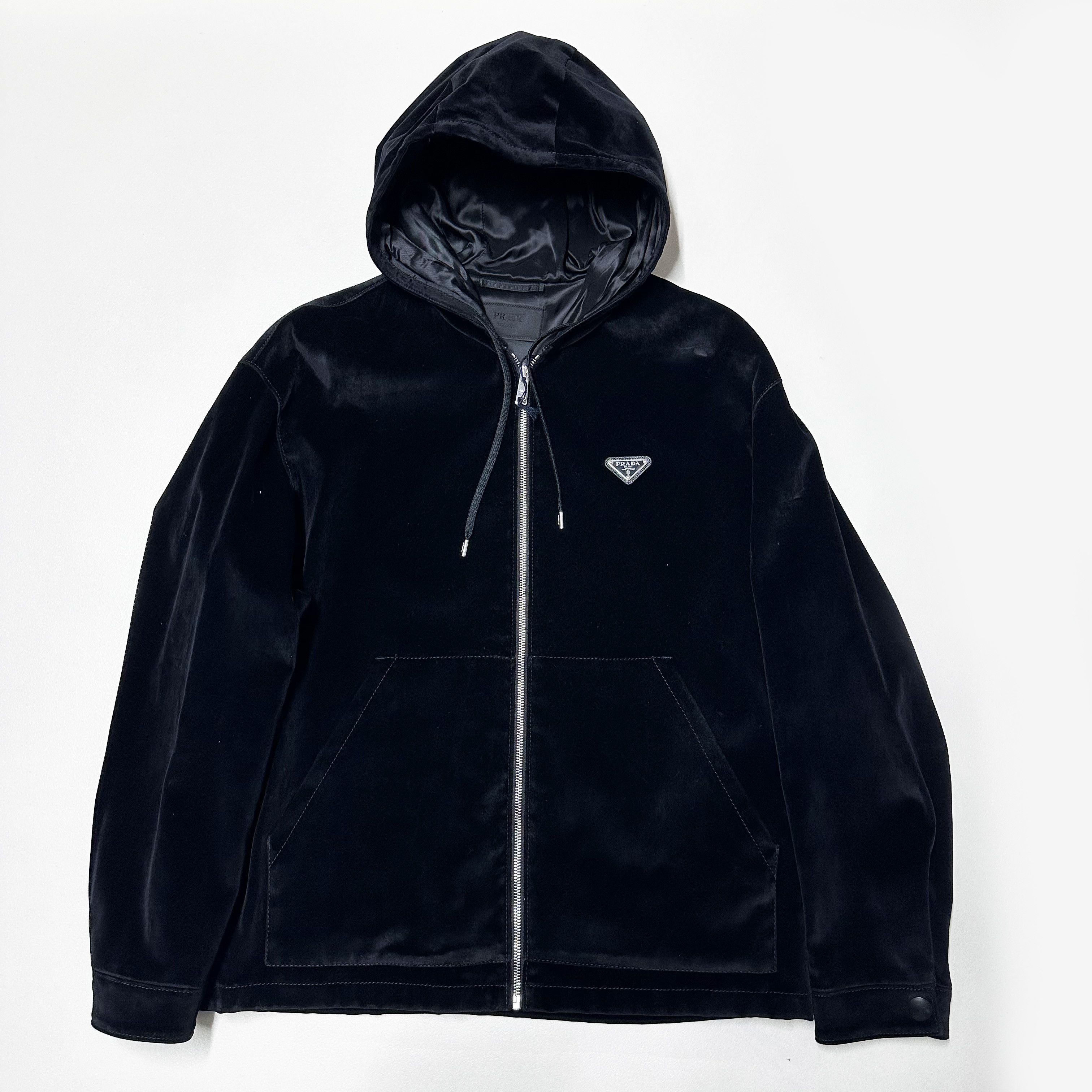 Prada SS22 Velvet Denim Blouson Jacket worn by Frank Ocean