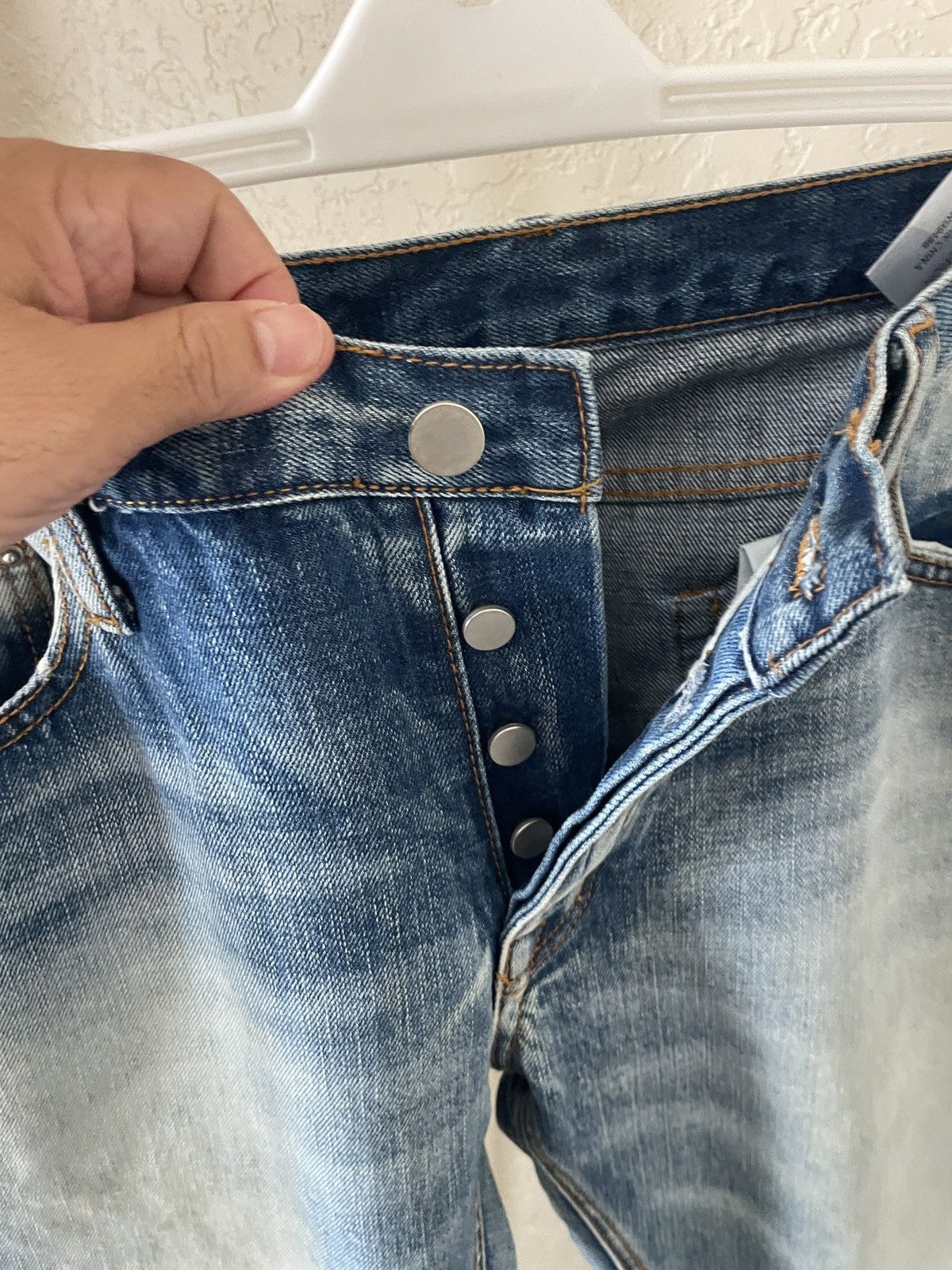 MNML Button Fly Zippered ankle denim jeans Size US 38 / EU 54 - 8 Thumbnail