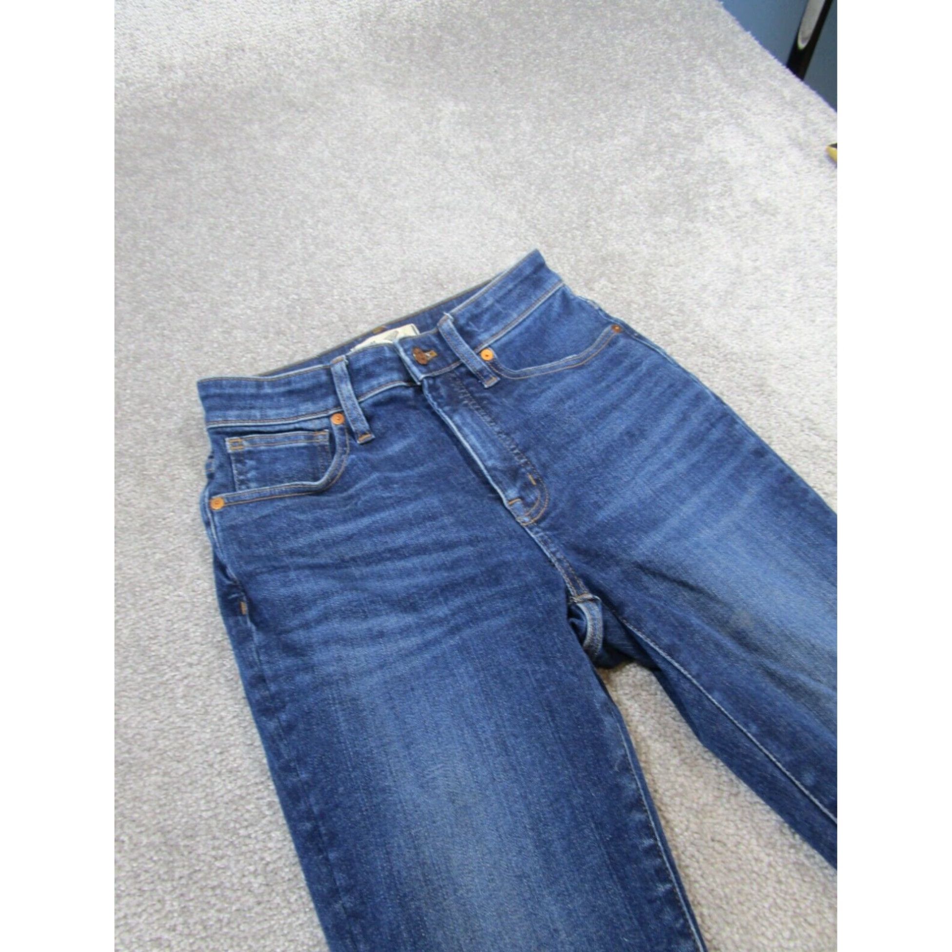 Madewell Madewell Womens Curvy Skinny Jeans Dark Wash Extra Large XL Size 42" / US 20 - 3 Thumbnail