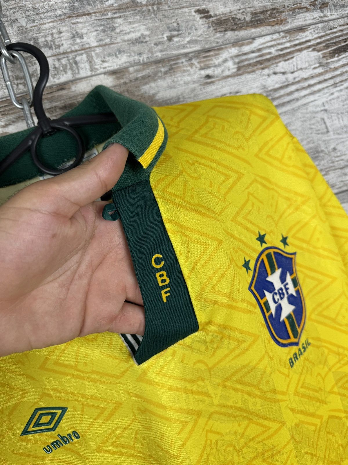 Home Vintage Umbro Brasil T-shirt soccer jersey Brazil tee