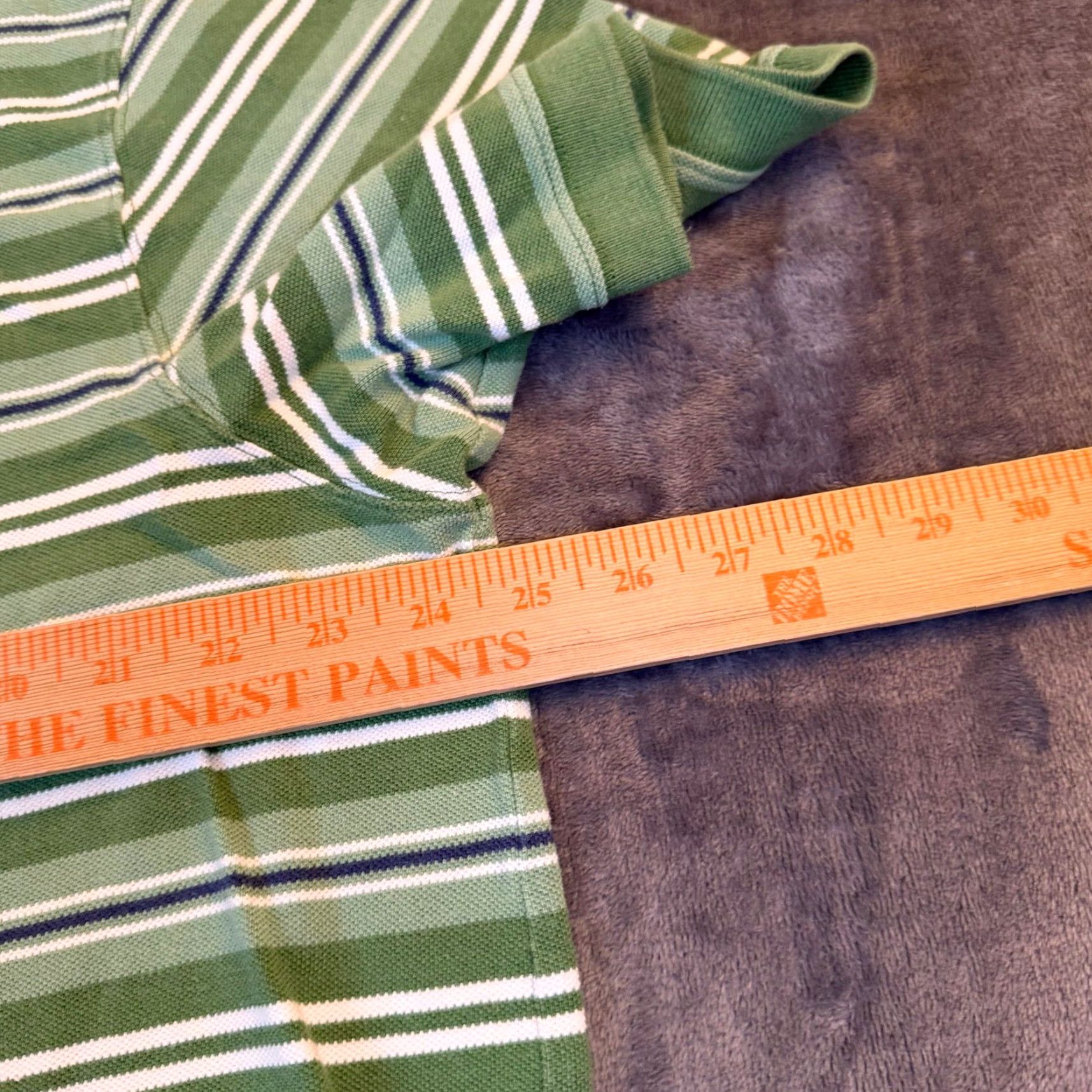 Eddie Bauer Eddie Bauer Polo Shirt Mens XL Green Striped Short Sleeve Cotton Pique Shirt Size US XL / EU 56 / 4 - 7 Thumbnail