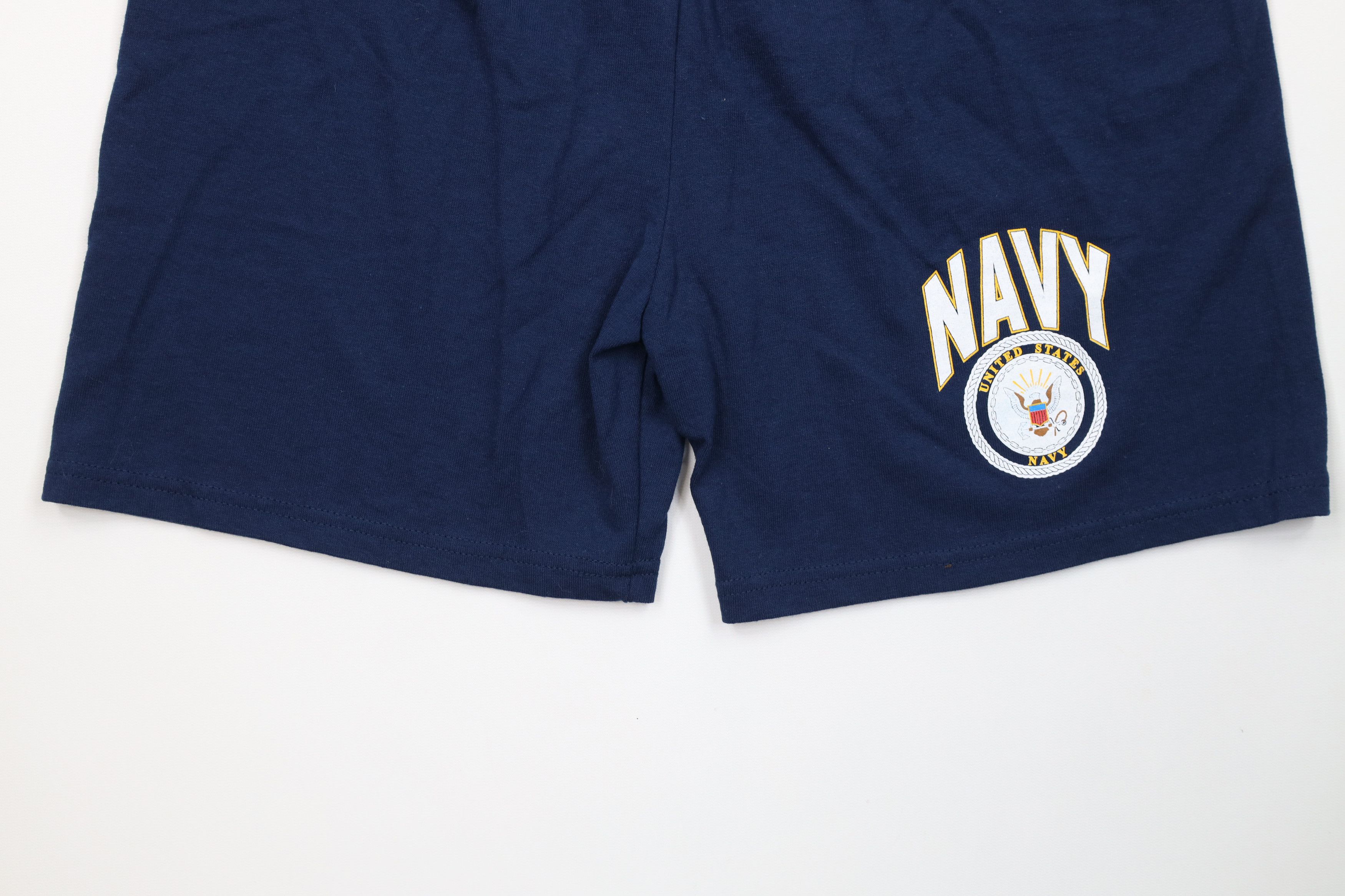 Vintage Vintage 90s Spell Out United States Navy Above Knee Shorts Size US 32 / EU 48 - 4 Thumbnail