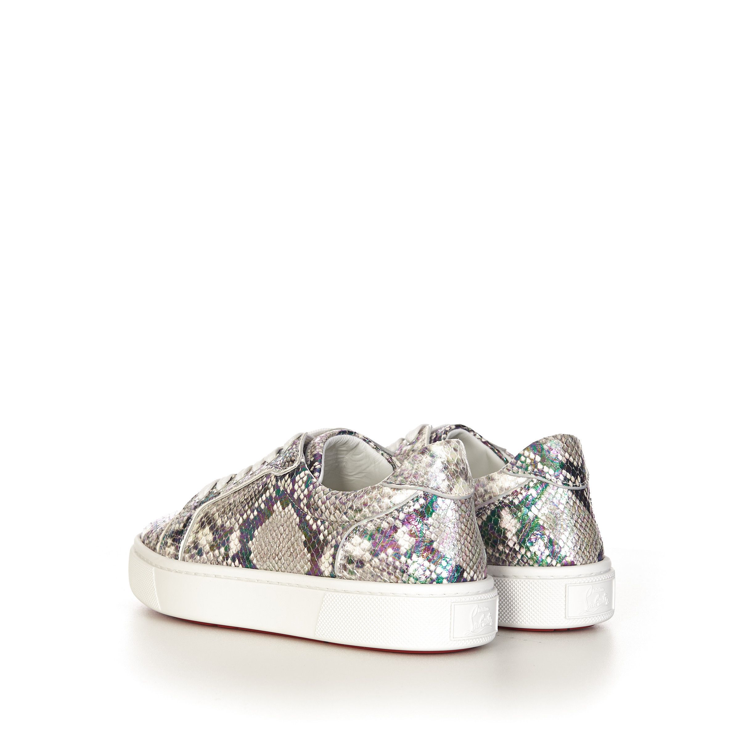 Christian Louboutin Lowtop Sneakers Vieirissima In Roccia Snakeskin Leather Size US 5 / IT 35 - 5 Thumbnail
