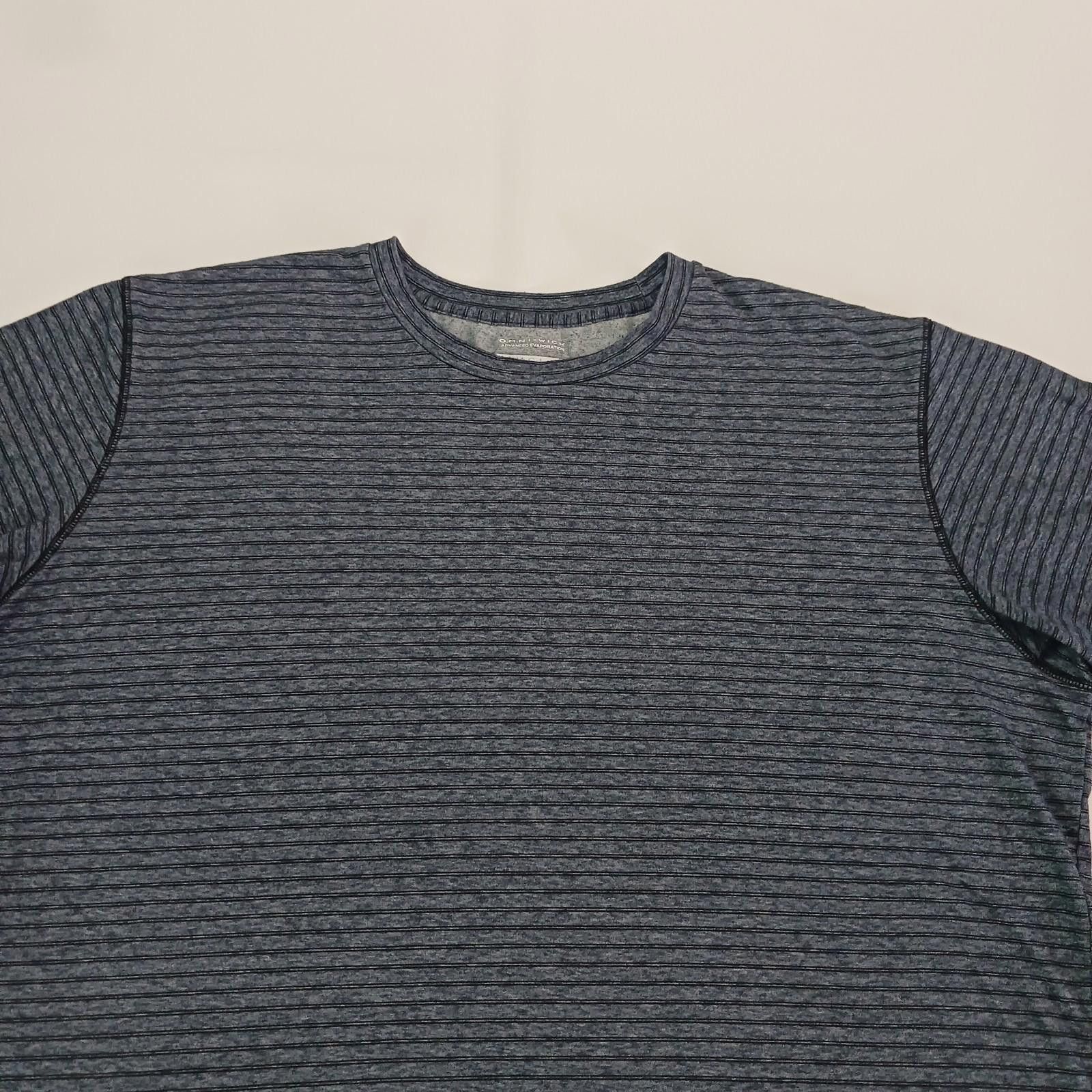 Columbia Columbia Omni-Wick AM6982 Men's Gray Stripes T-Shirt 2XL Size US XXL / EU 58 / 5 - 9 Thumbnail