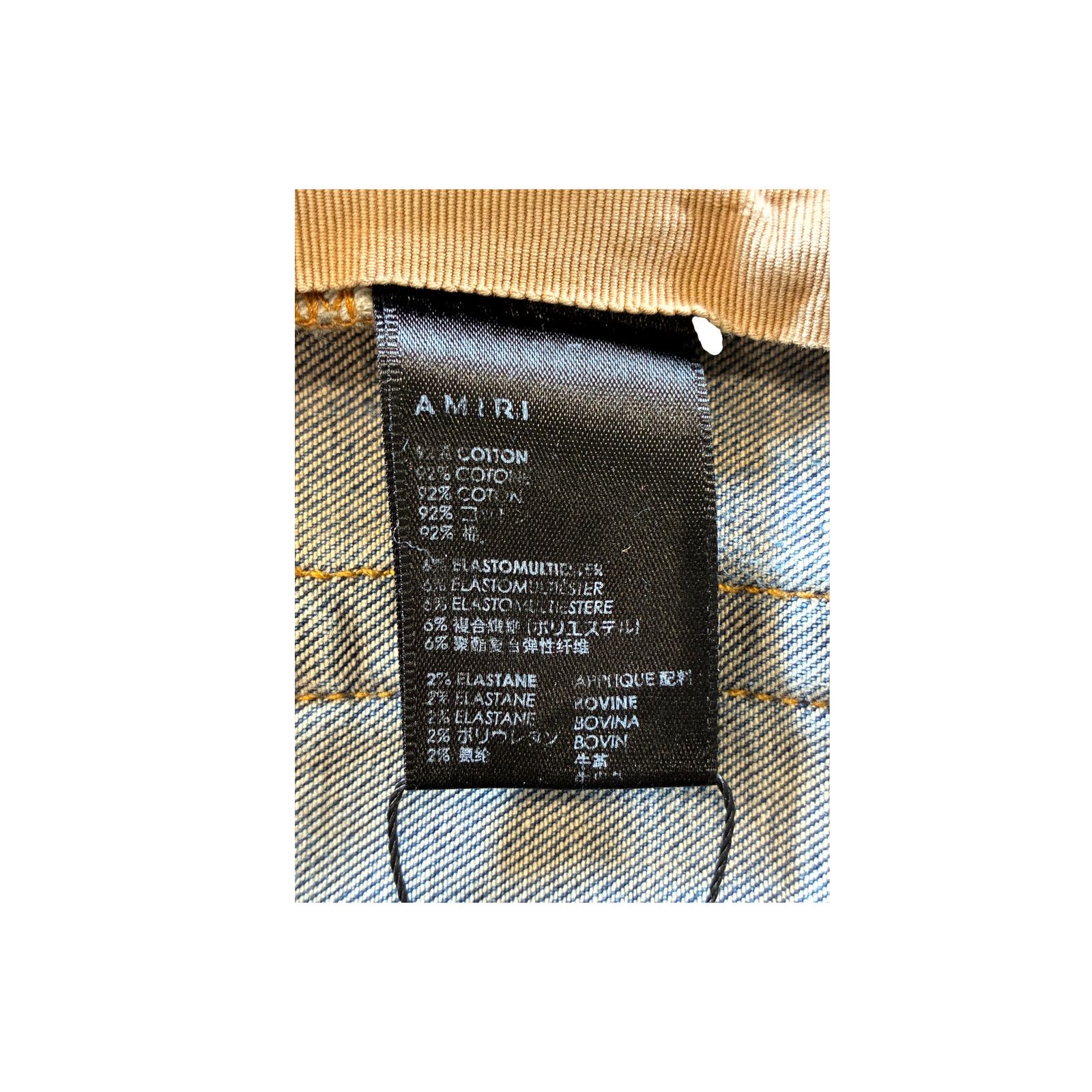 Amiri Amiri Patch Dark Wash & Black Jeans Size US 30 / EU 46 - 5 Thumbnail