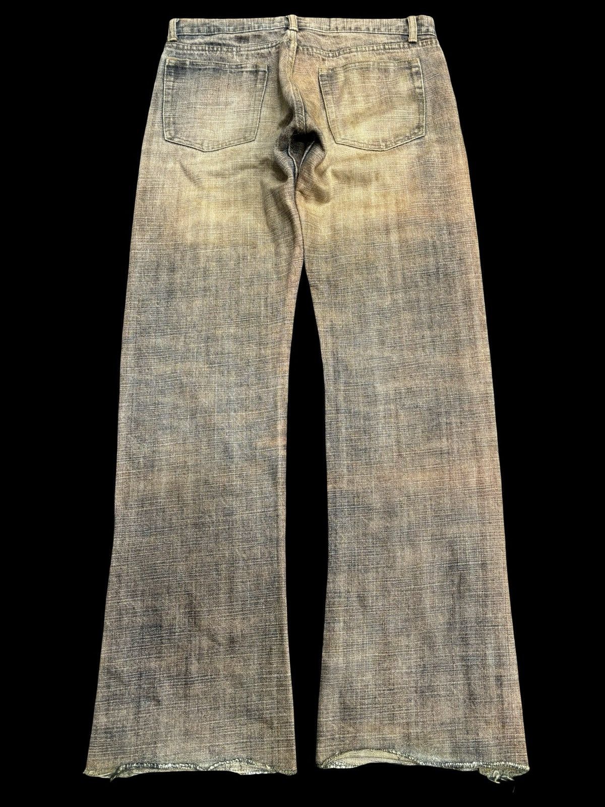 Japanese Brand 💥Insane 90s Flare💥+8 securacid Flare Acid Wash Denim F504 Size US 31 - 2 Thumbnail