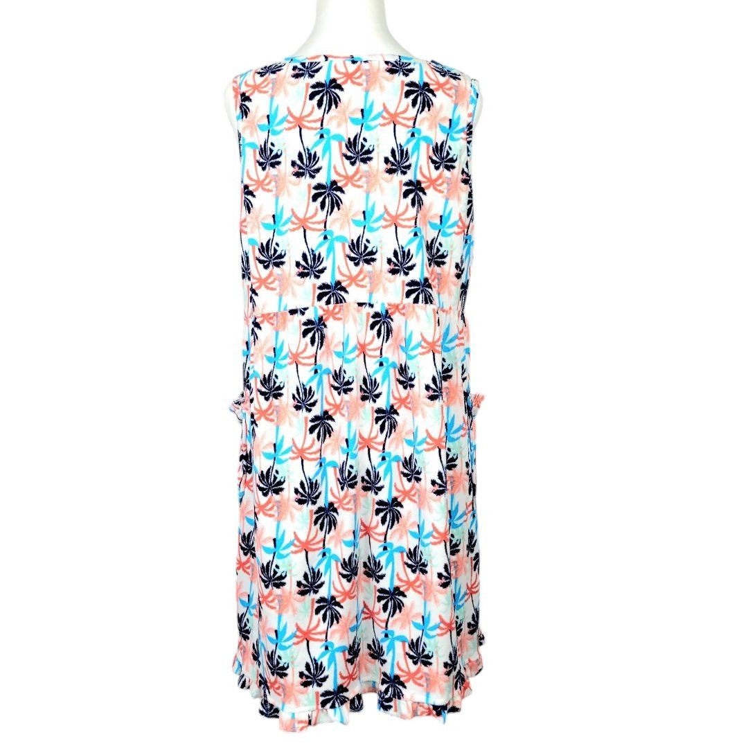 Other Rene Rofe Womens L Fun Tropical Palm Tree Lounge Dress/Sleep Size L / US 10 / IT 46 - 4 Thumbnail