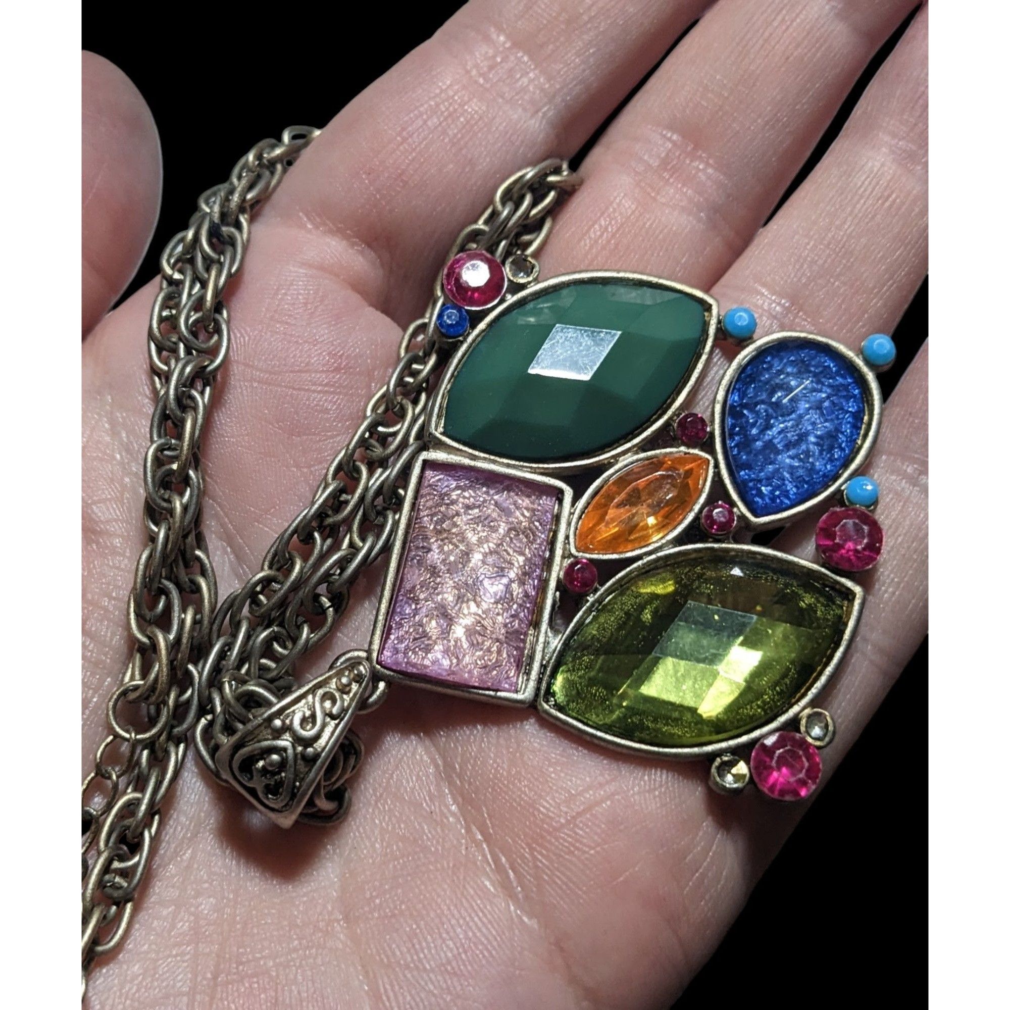 Other Rainbow Multi-Stone Pendant Necklace Size ONE SIZE - 11 Thumbnail