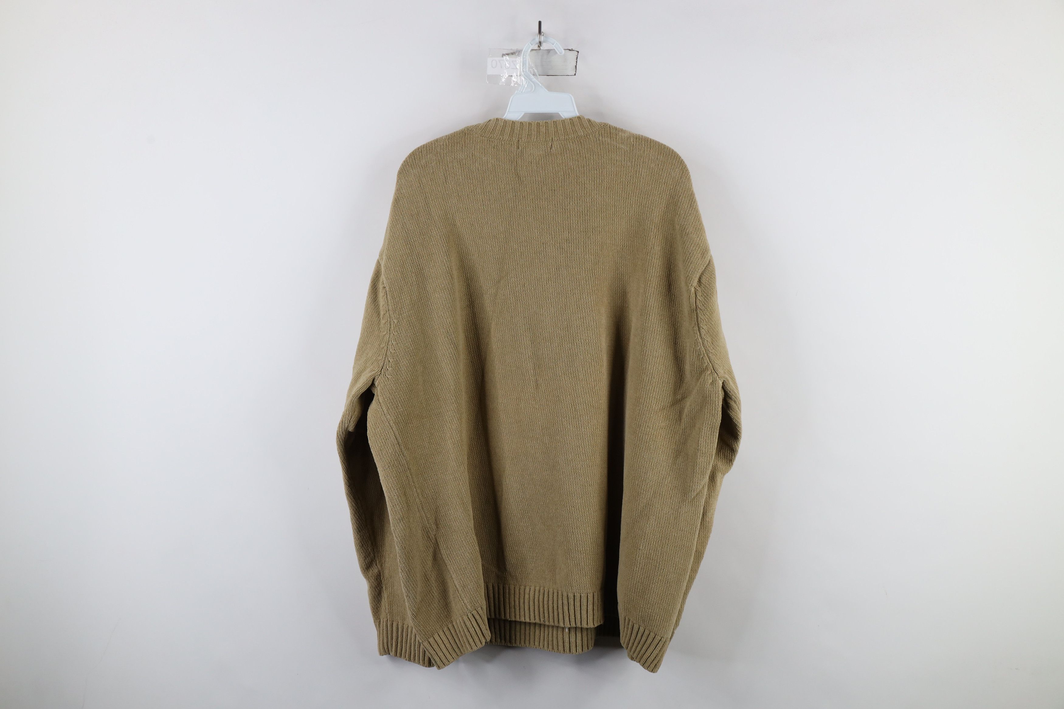 Vintage Vintage 90s Streetwear Argyle Diamond Ribbed Fleece Sweater Size US XXL / EU 58 / 5 - 12 Thumbnail